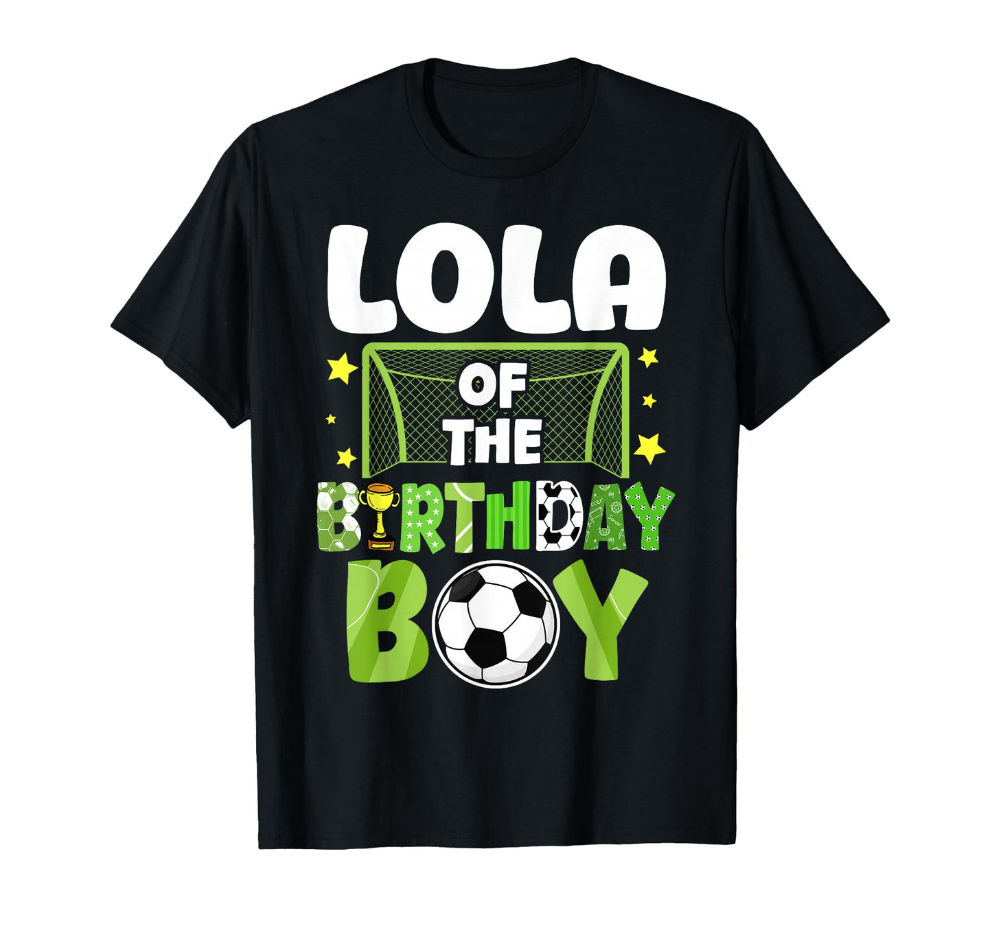 Soccer Lola Birthday Party Family T-Shirt - Custom Art Print Unisex - T-Shirt, Sweatshirt, Hoodie
