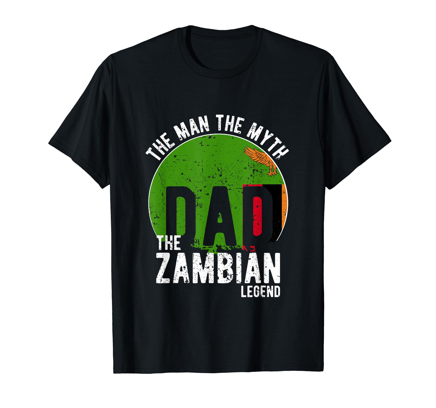 Myth Zambian Legend Dad Zambian T-Shirt - Minimalist Print Men Women - T-Shirt, Sweatshirt, Hoodie