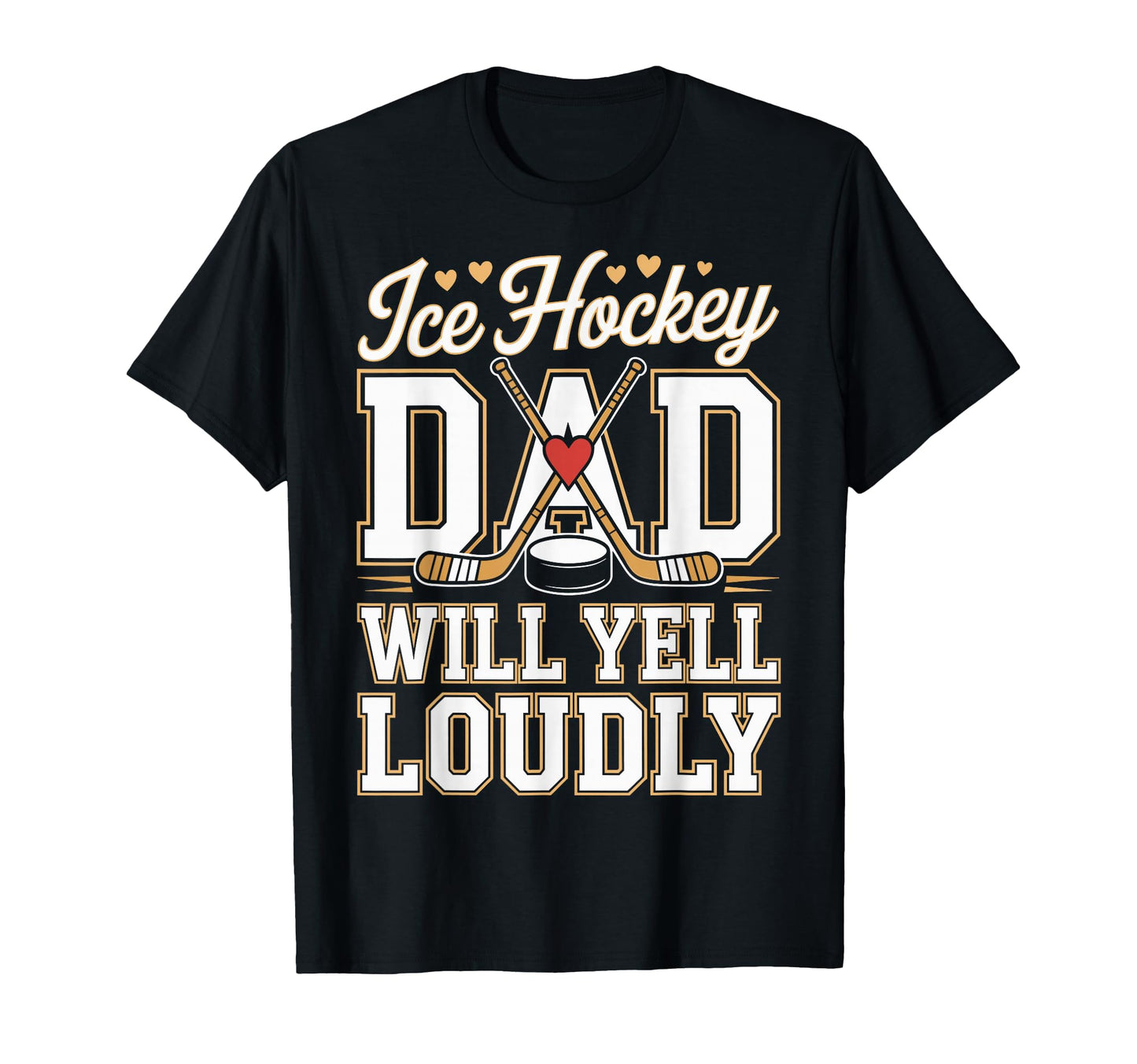 Ice Hockey Dad Fathers Day Hoodie - Trendy Graphic Unisex - T-Shirt, Sweatshirt, Hoodie