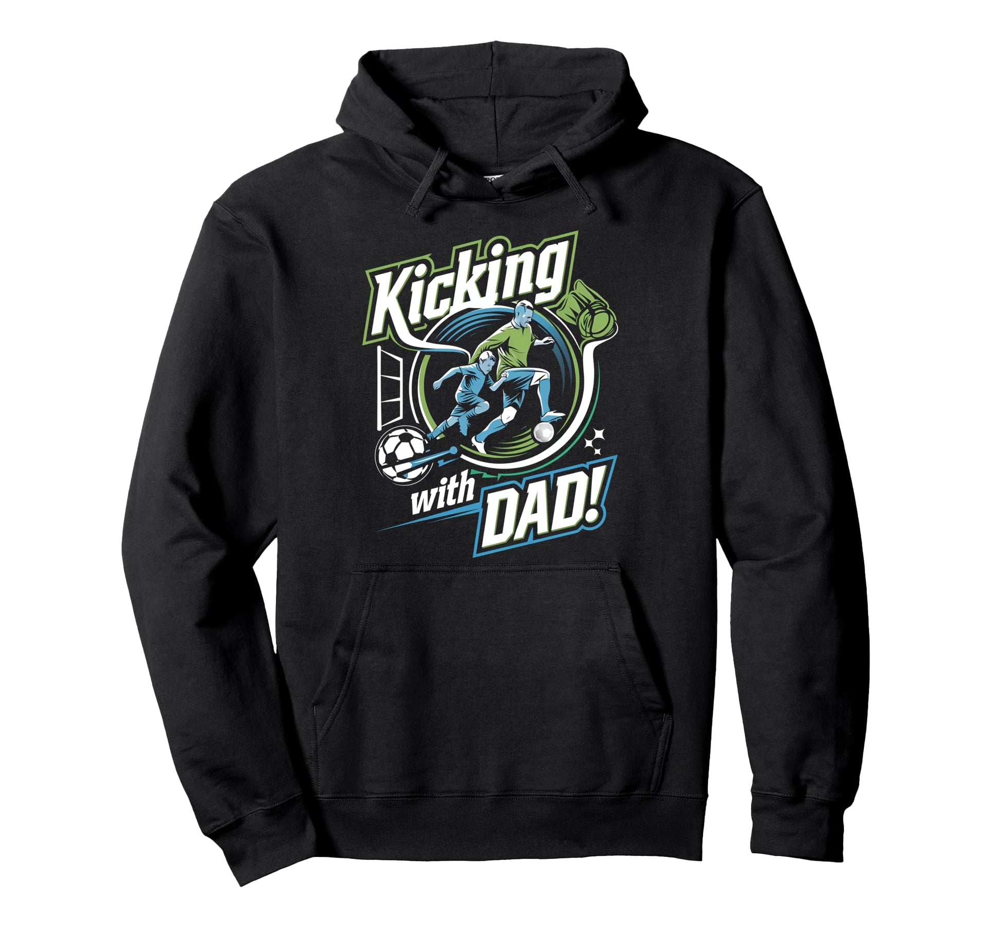 Father And Son Soccer Fun Fathers Day Hoodie - Streetwear Style Unisex - T-Shirt, Sweatshirt, Hoodie