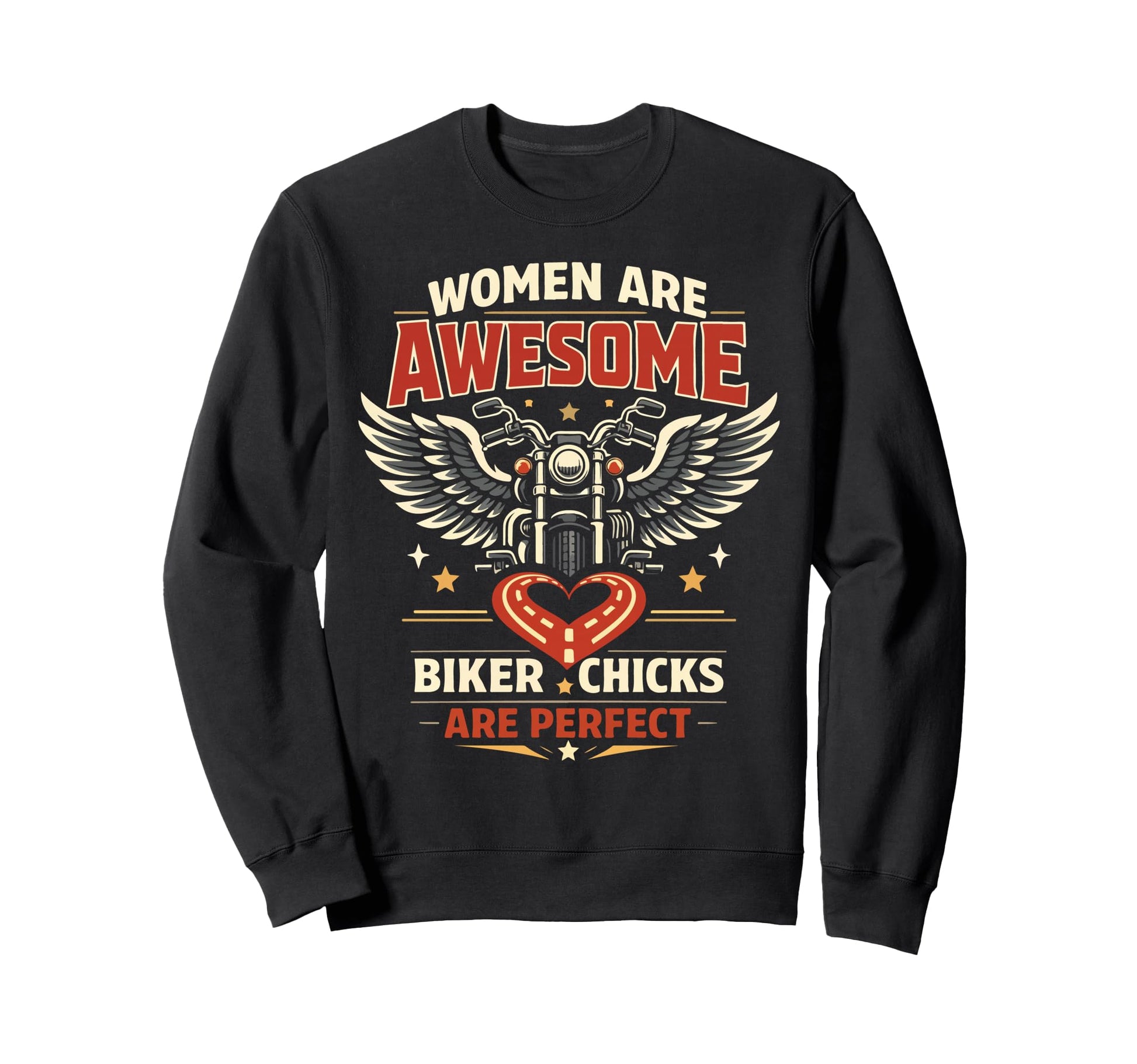 Motorcycle Biker Female Are Sweatshirt - Fun Novelty Design Unisex - T-Shirt, Sweatshirt, Hoodie