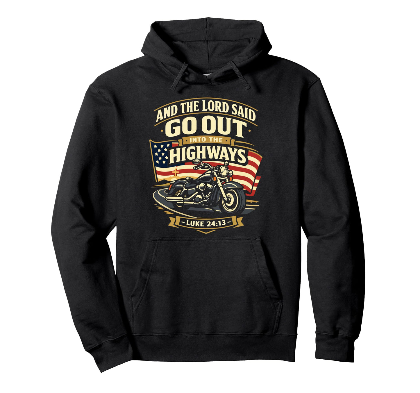 Christian Motorcycle Biker And Hoodie - Novelty Apparel Unisex - T-Shirt, Sweatshirt, Hoodie