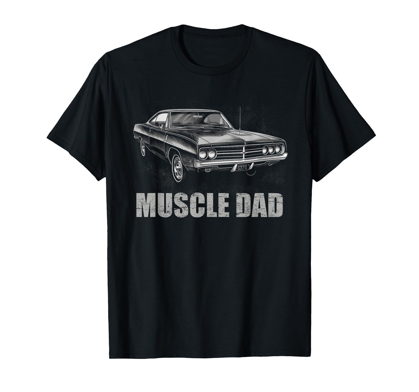 Muscle Dad Muscle Car Father T-Shirt - Trendy Graphic for Adults - T-Shirt, Sweatshirt, Hoodie