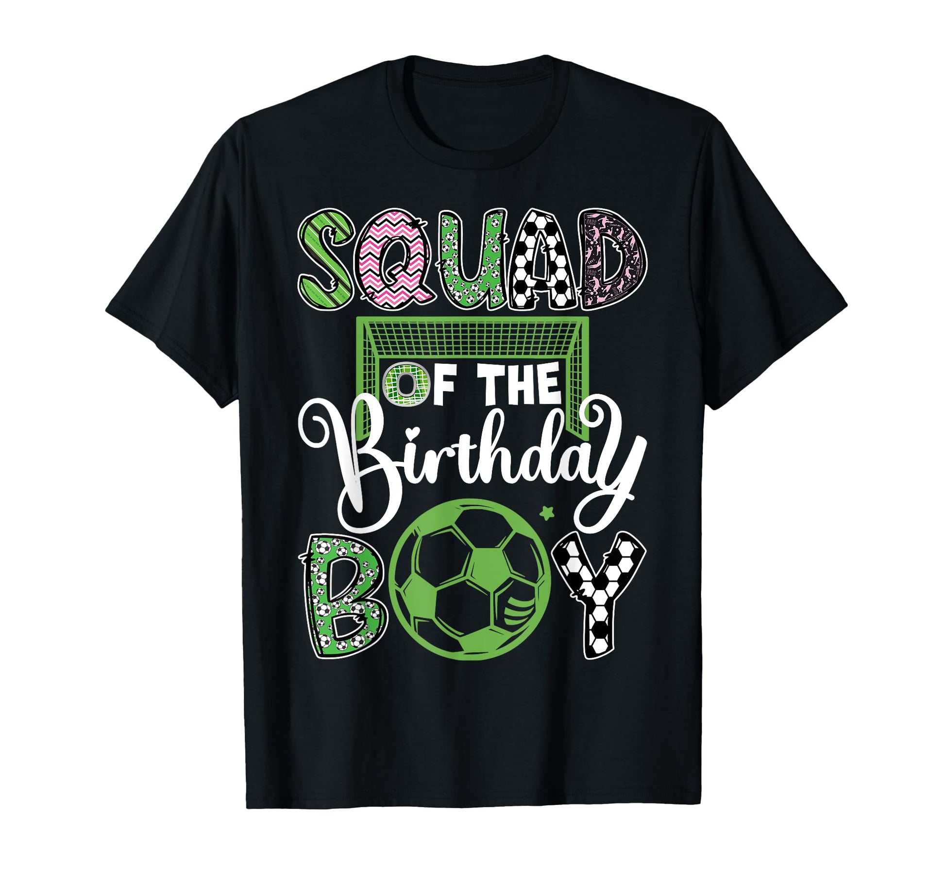 Squad Birthday Soccer Player Birthday T-Shirt - Casual Everyday Wear Unisex - T-Shirt, Sweatshirt, Hoodie