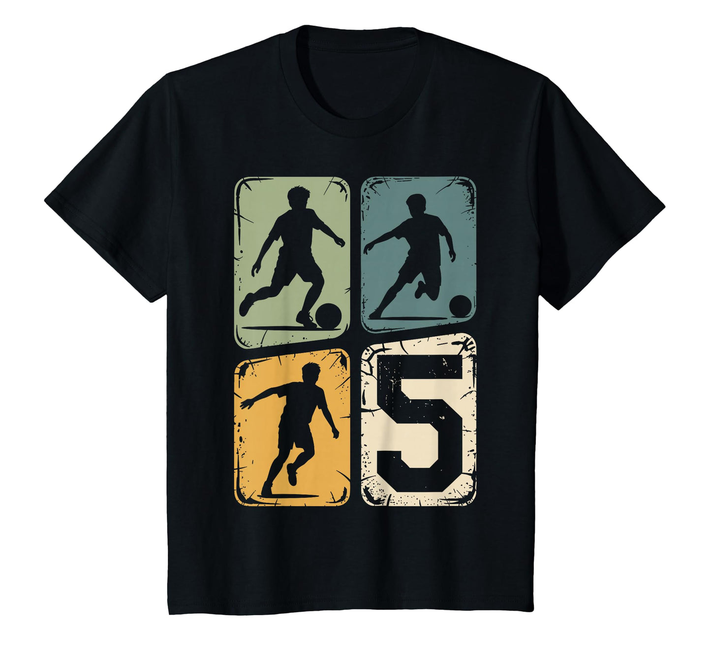 5Th Birthday 5 Soccer Player Soccer Ball T-Shirt - Streetwear Style Unisex - T-Shirt, Sweatshirt, Hoodie