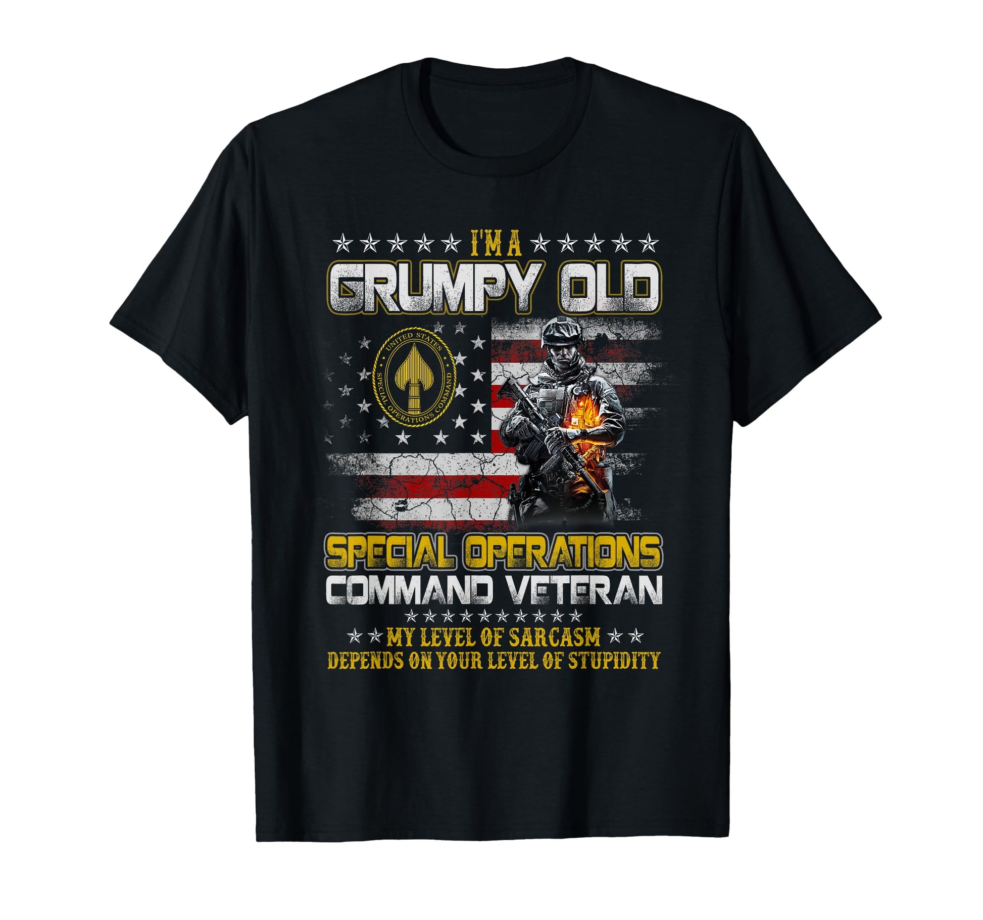 Grumpy Old Special Operations Command T-Shirt - Unique Graphic for Adults - T-Shirt, Sweatshirt, Hoodie