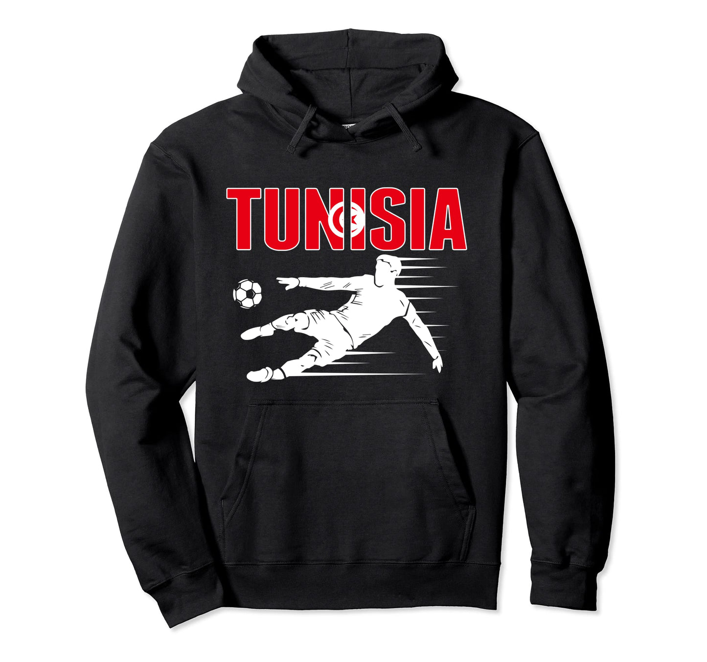 Tunisia Soccer Fans Jersey Proud Tunisia Hoodie - Graphic Print Unisex - T-Shirt, Sweatshirt, Hoodie