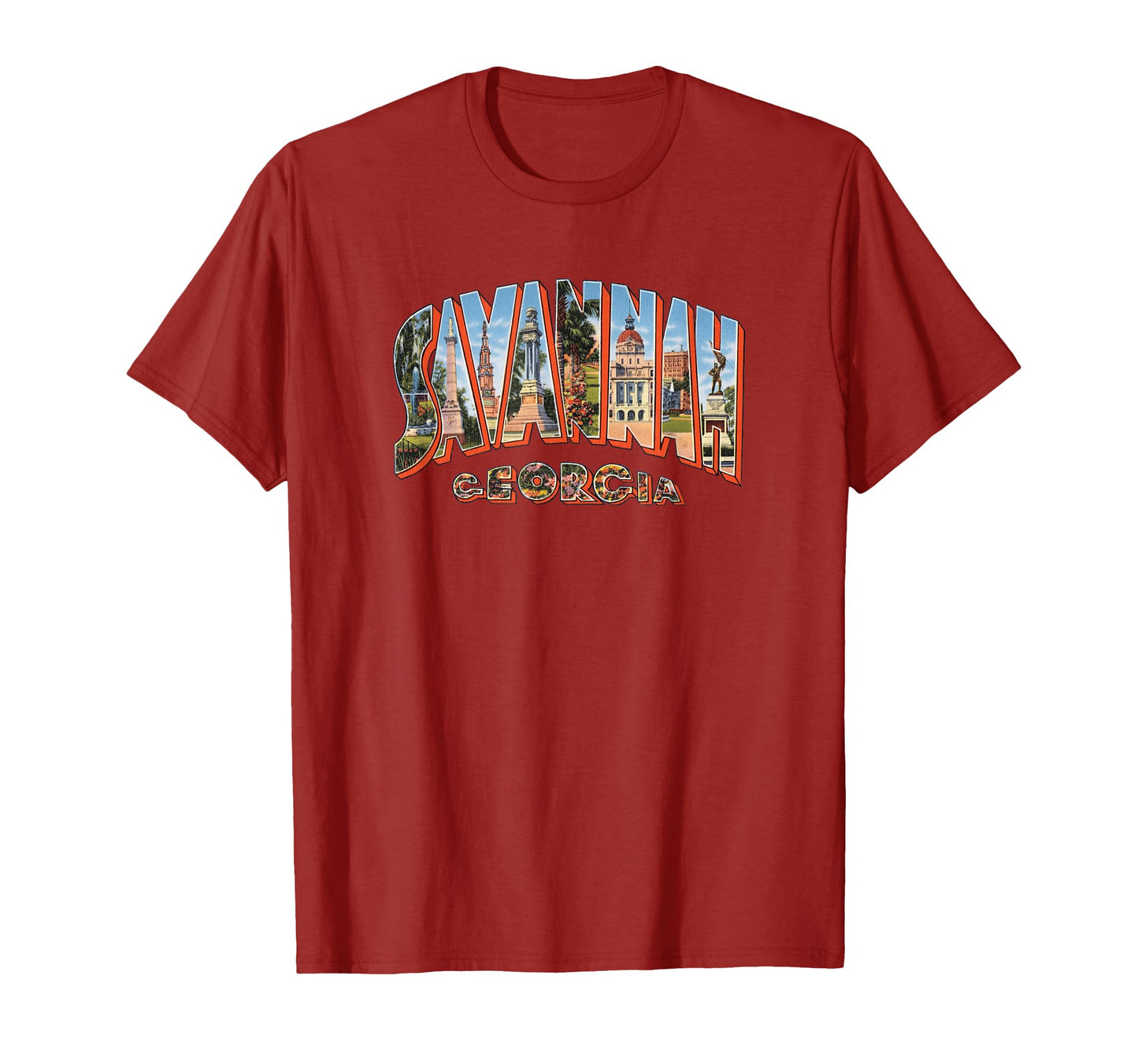 Savannah Georgia Ga Souvenir T-Shirt - Custom Art Print for Adults - T-Shirt, Sweatshirt, Hoodie