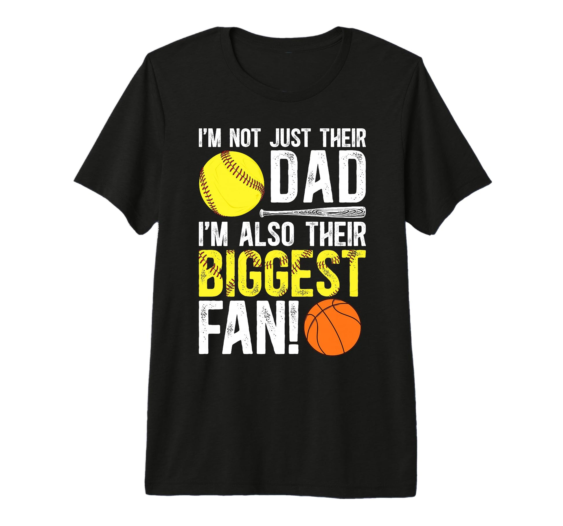 Mens Their Biggest Fan Softball T-Shirt - Casual Everyday Wear Men Women - T-Shirt, Sweatshirt, Hoodie