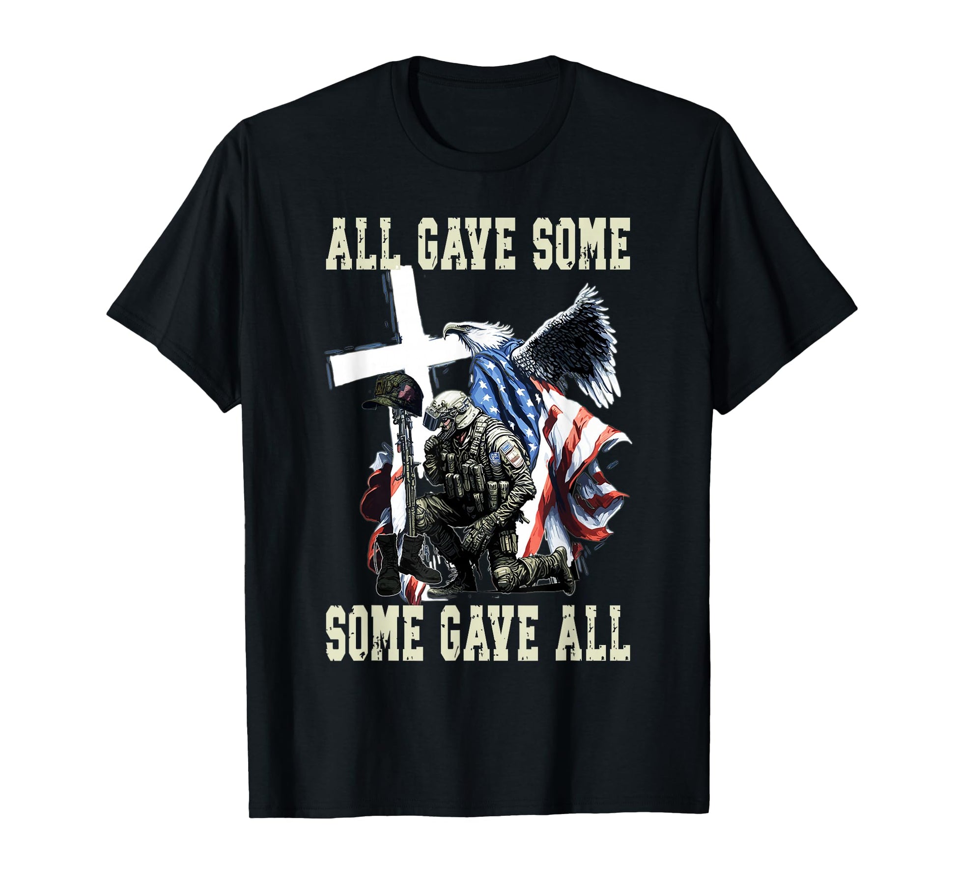 All Gave Some Some Gave All Us Flag T-Shirt - Streetwear Style for Adults - T-Shirt, Sweatshirt, Hoodie