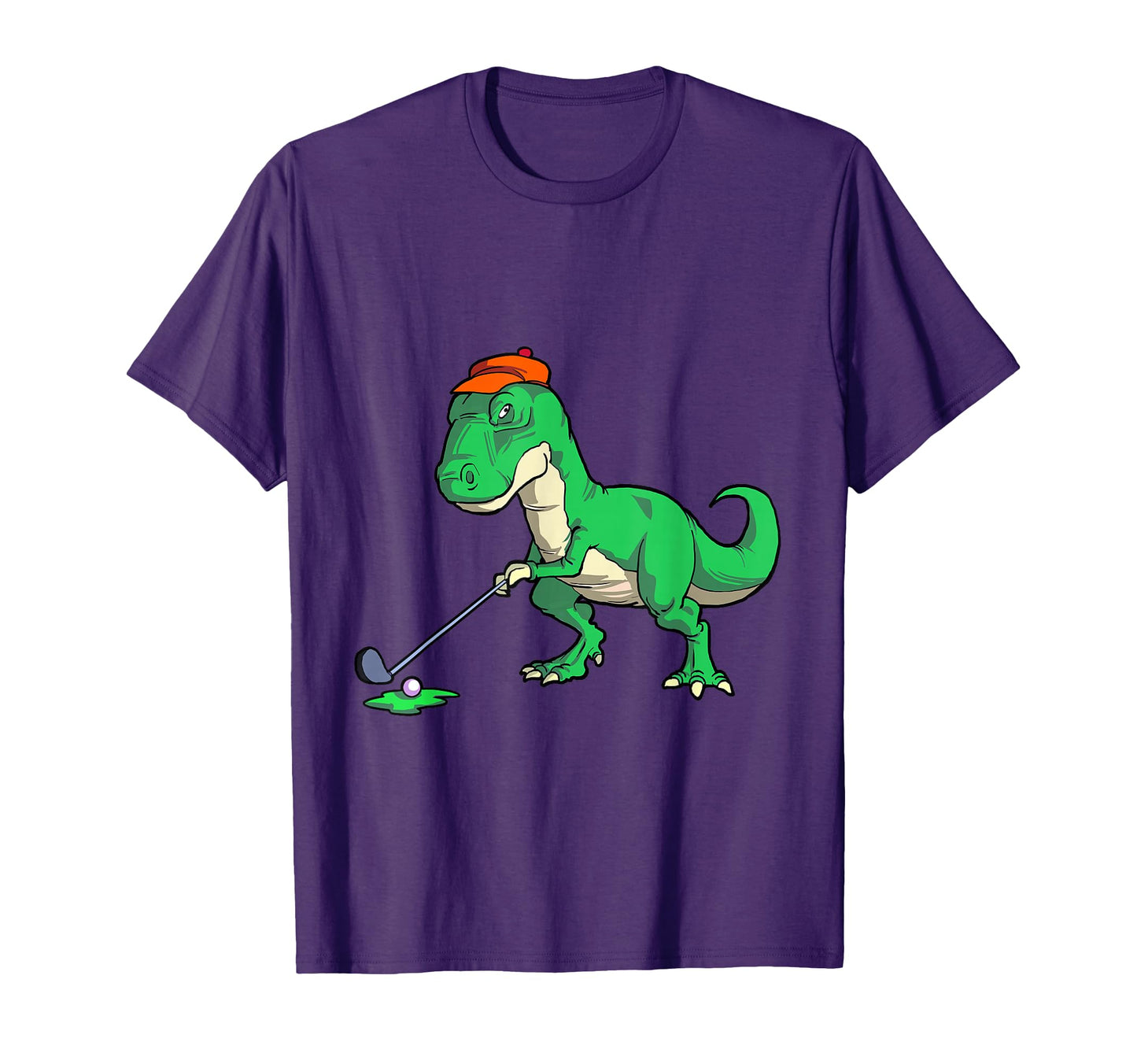 Funny T Rex Dinosaur Golf Gifts T-Shirt - Minimalist Print Men Women - T-Shirt, Sweatshirt, Hoodie