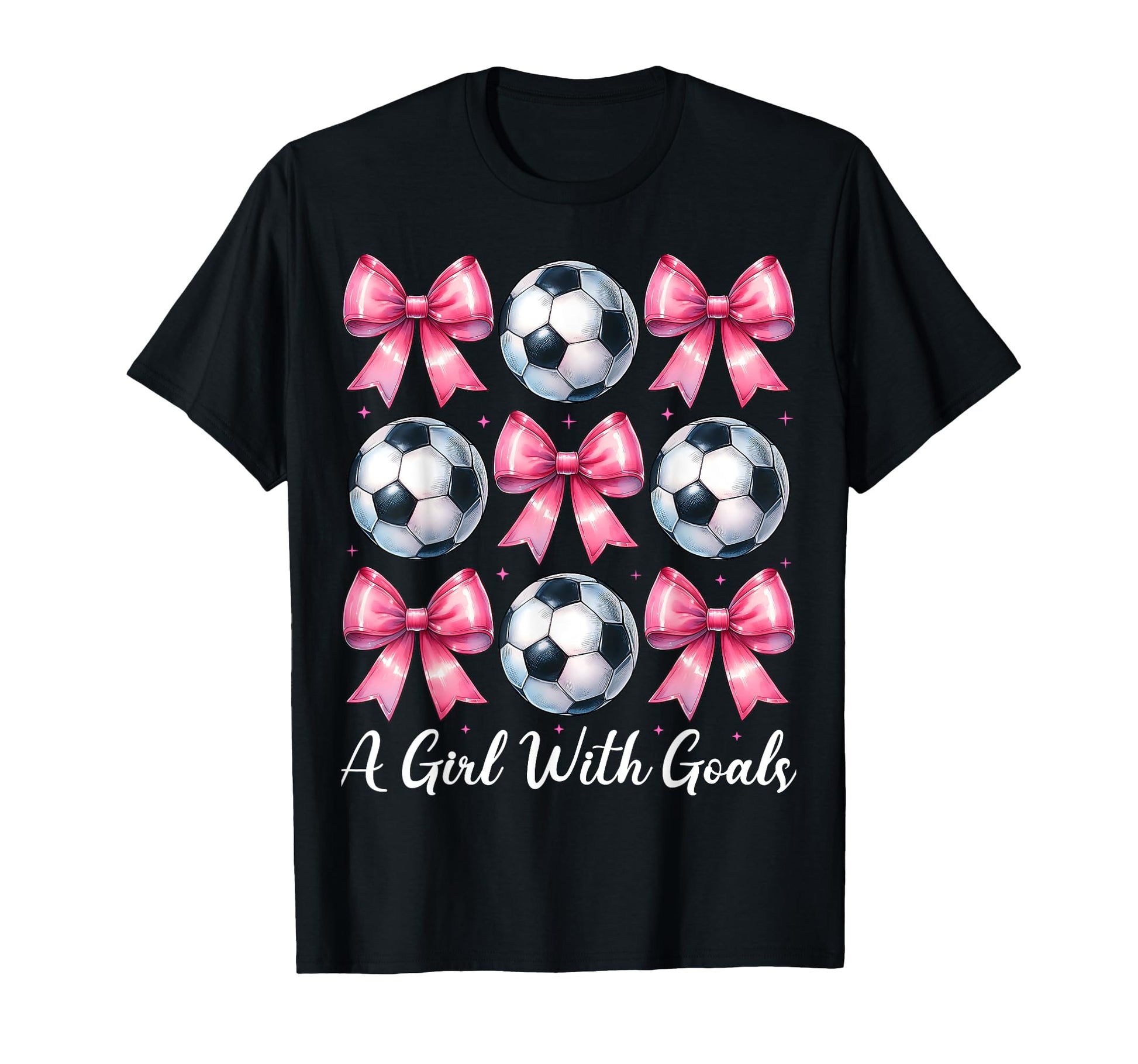 Goals Soccer Coquette Bow T-Shirt - Fun Novelty Design Unisex - T-Shirt, Sweatshirt, Hoodie