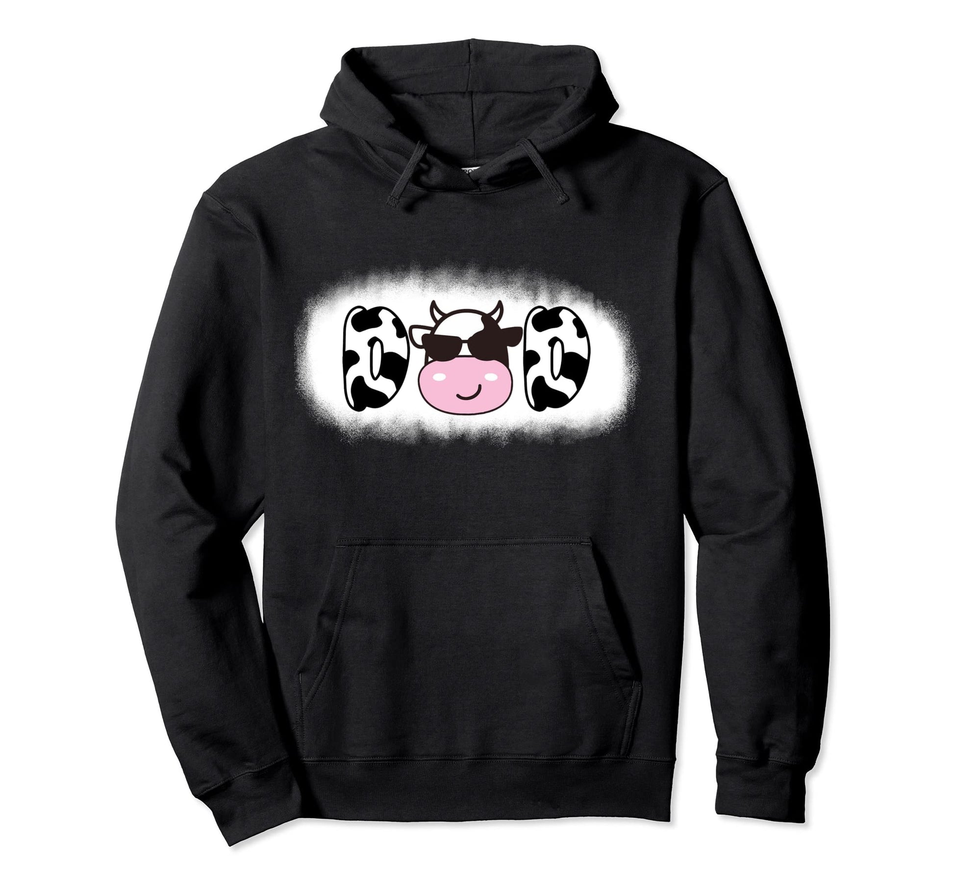 Dad Birthday Funny Cow Daddy Papa Hoodie - Aesthetic Graphic for Adults - T-Shirt, Sweatshirt, Hoodie