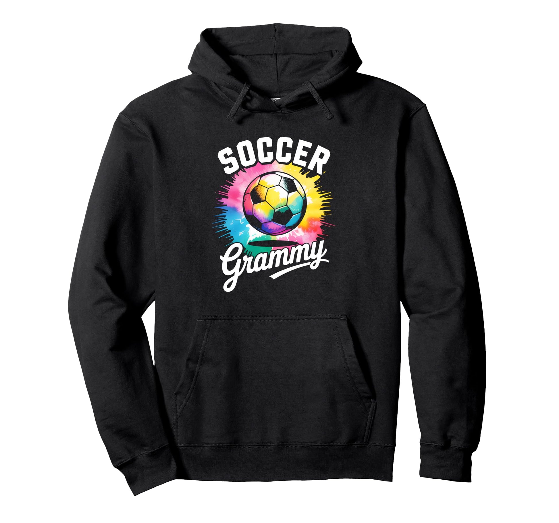 Soccer Grammy Grandma Tie Dye Hoodie - Trendy Graphic for Adults - T-Shirt, Sweatshirt, Hoodie