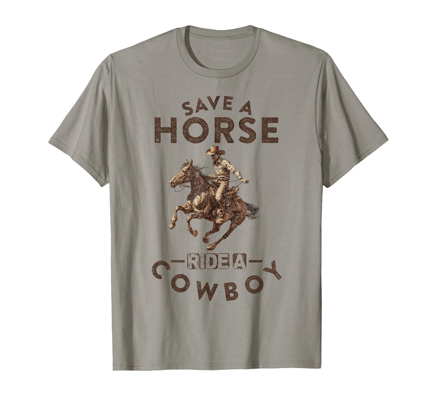 Save Horse Ride Cowboy Horseback Riding T-Shirt - Graphic Print Men Women - T-Shirt, Sweatshirt, Hoodie