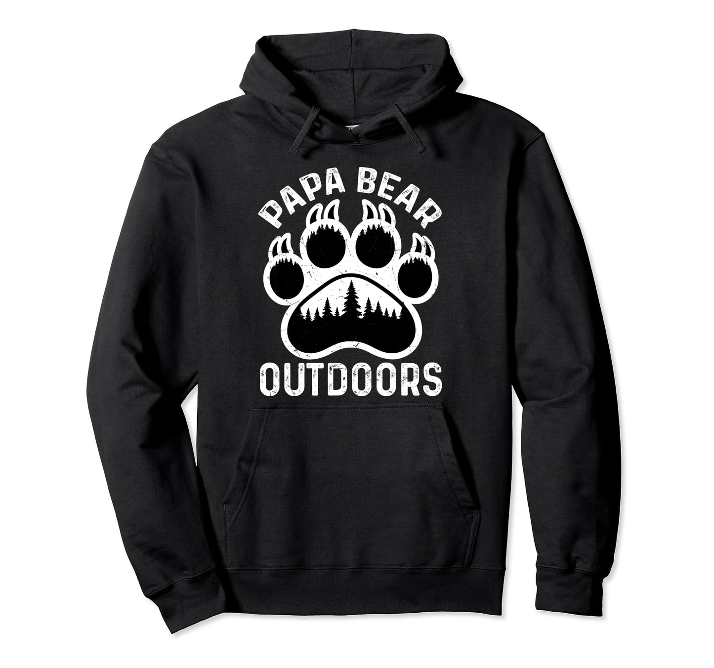 Papa Bear Outdoors Camping Dad Forest Hoodie - Casual Everyday Wear Unisex - T-Shirt, Sweatshirt, Hoodie