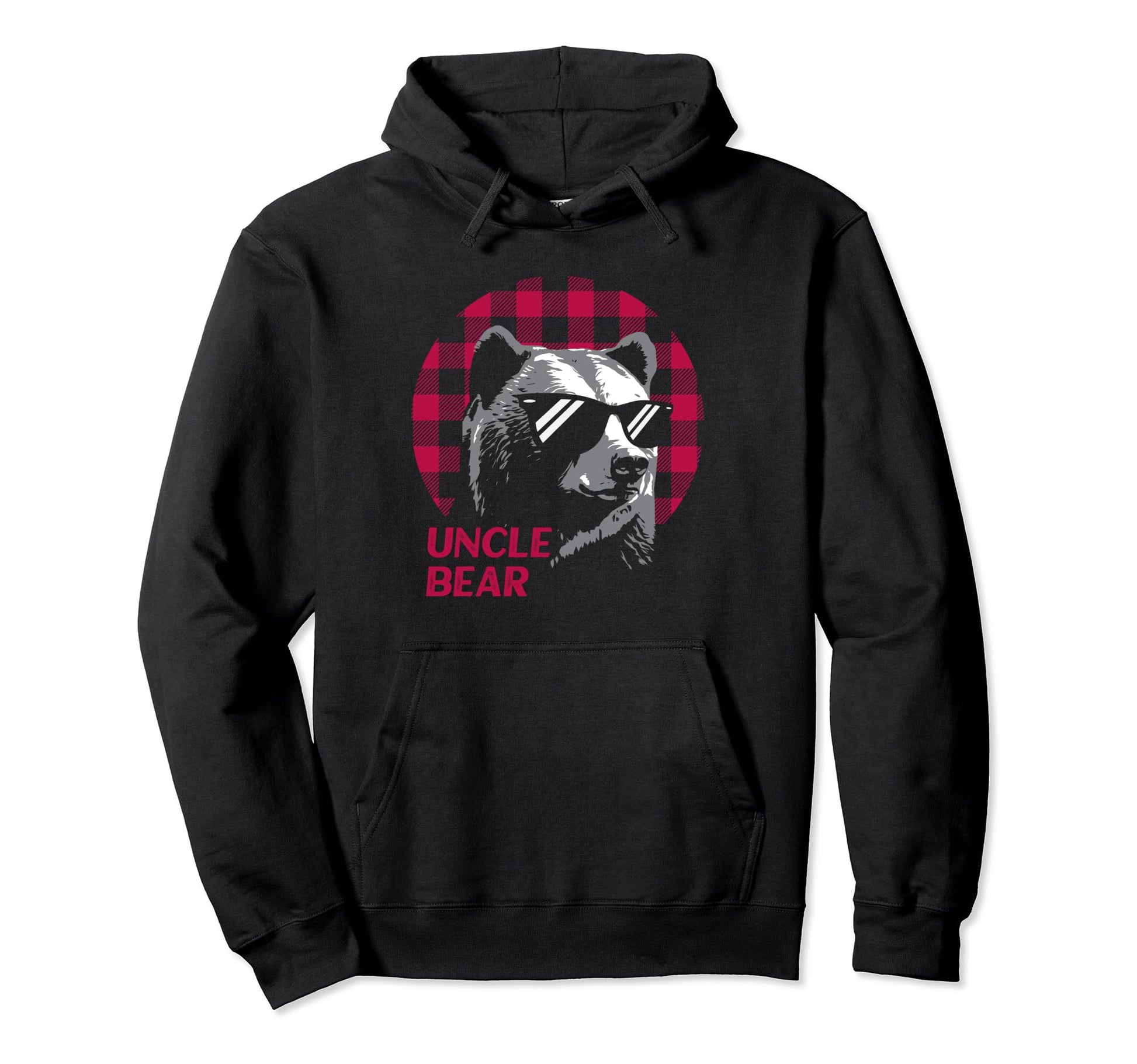 Uncle Bear Pajama Red Buffalo Plaid Hoodie - Custom Art Print Unisex - T-Shirt, Sweatshirt, Hoodie