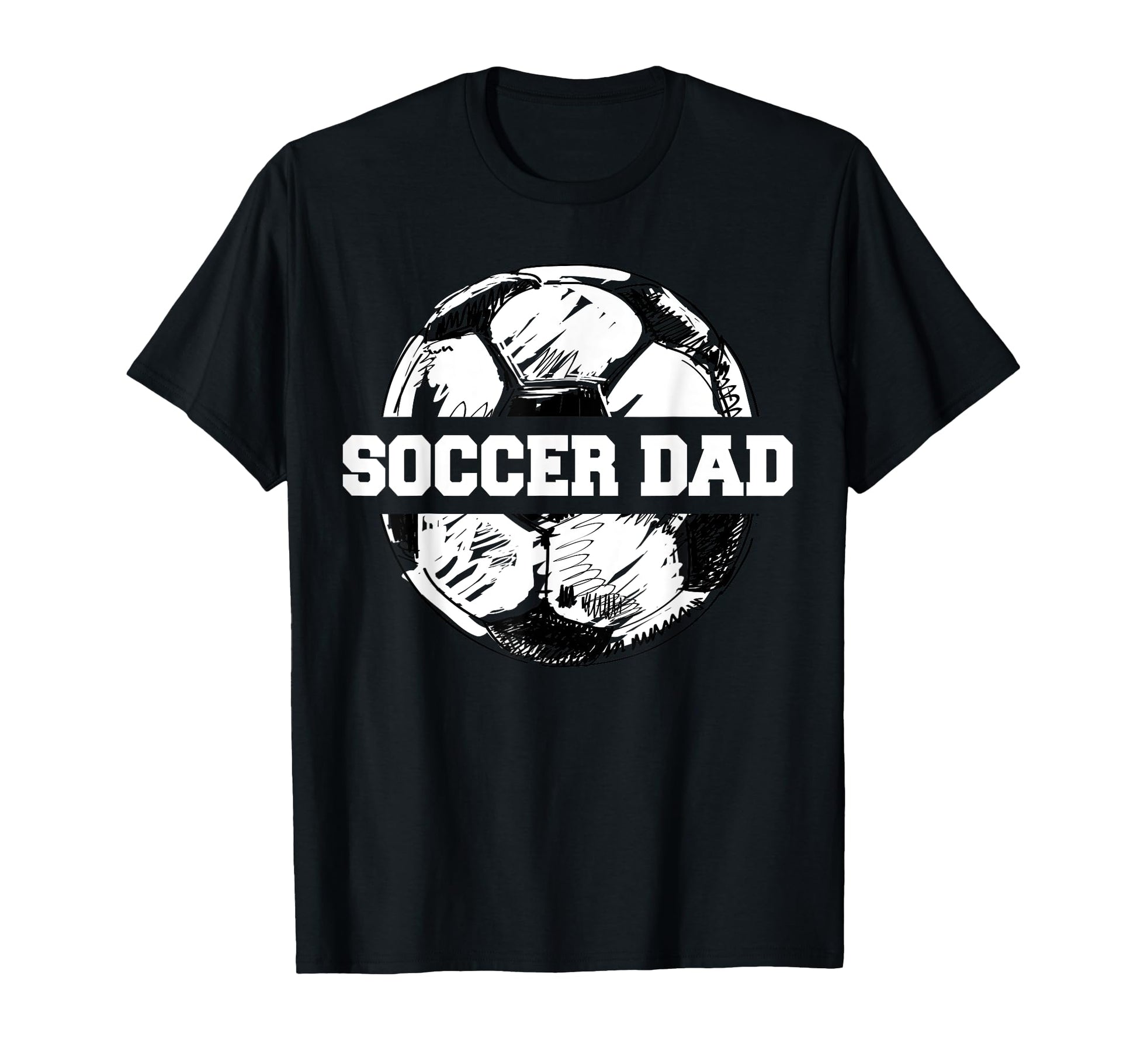 Soccer Dad Soccer Ball Split Funny T-Shirt - Fun Novelty Design Men Women - T-Shirt, Sweatshirt, Hoodie