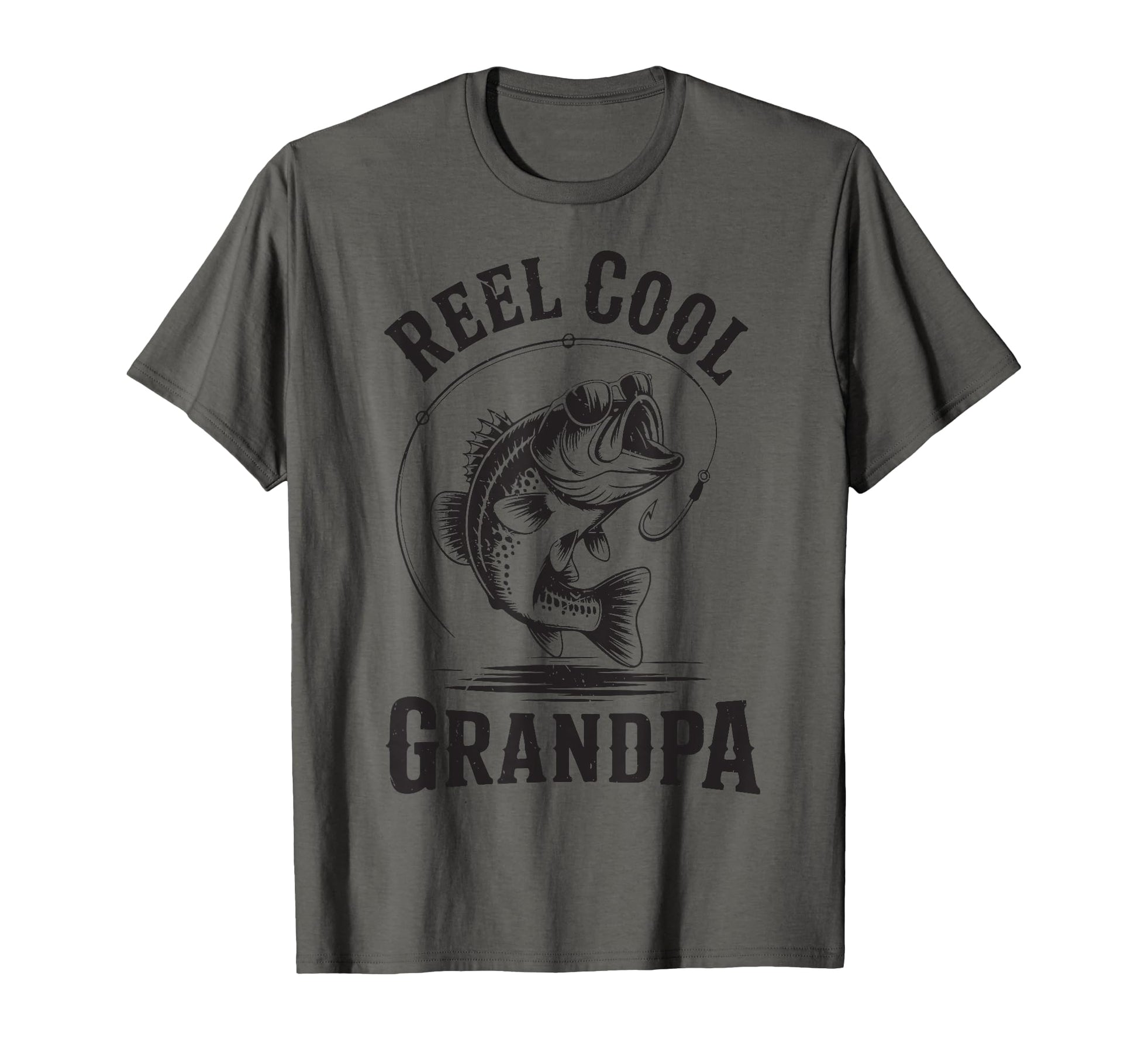 Reel Great Grandpa Step Dad Fishing T-Shirt - Fun Novelty Design Men Women - T-Shirt, Sweatshirt, Hoodie