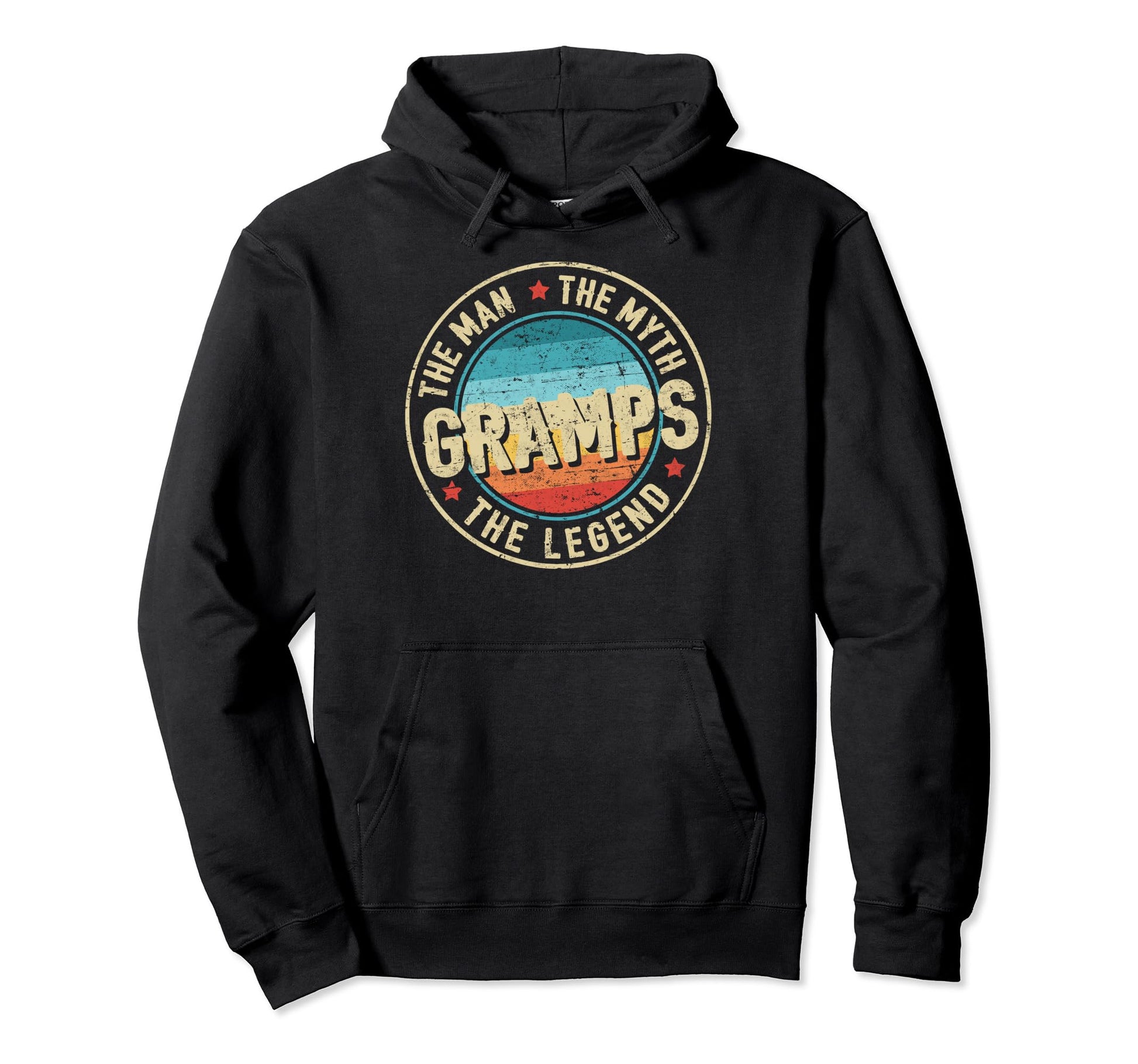 Gramps Myth Legend Fathers Day Hoodie - Aesthetic Graphic Men Women - T-Shirt, Sweatshirt, Hoodie