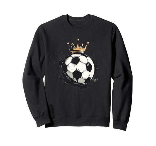 Awesome Soccer Crown Costume Ball Sweatshirt - Trendy Graphic Men Women - T-Shirt, Sweatshirt, Hoodie