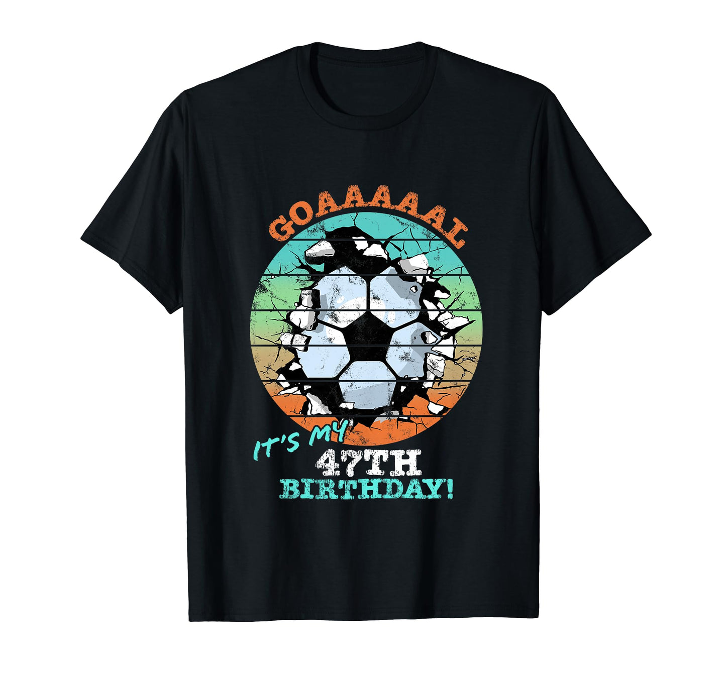 Soccer Birthday Party 47 Year Old 47Th T-Shirt - Unique Graphic for Adults - T-Shirt, Sweatshirt, Hoodie