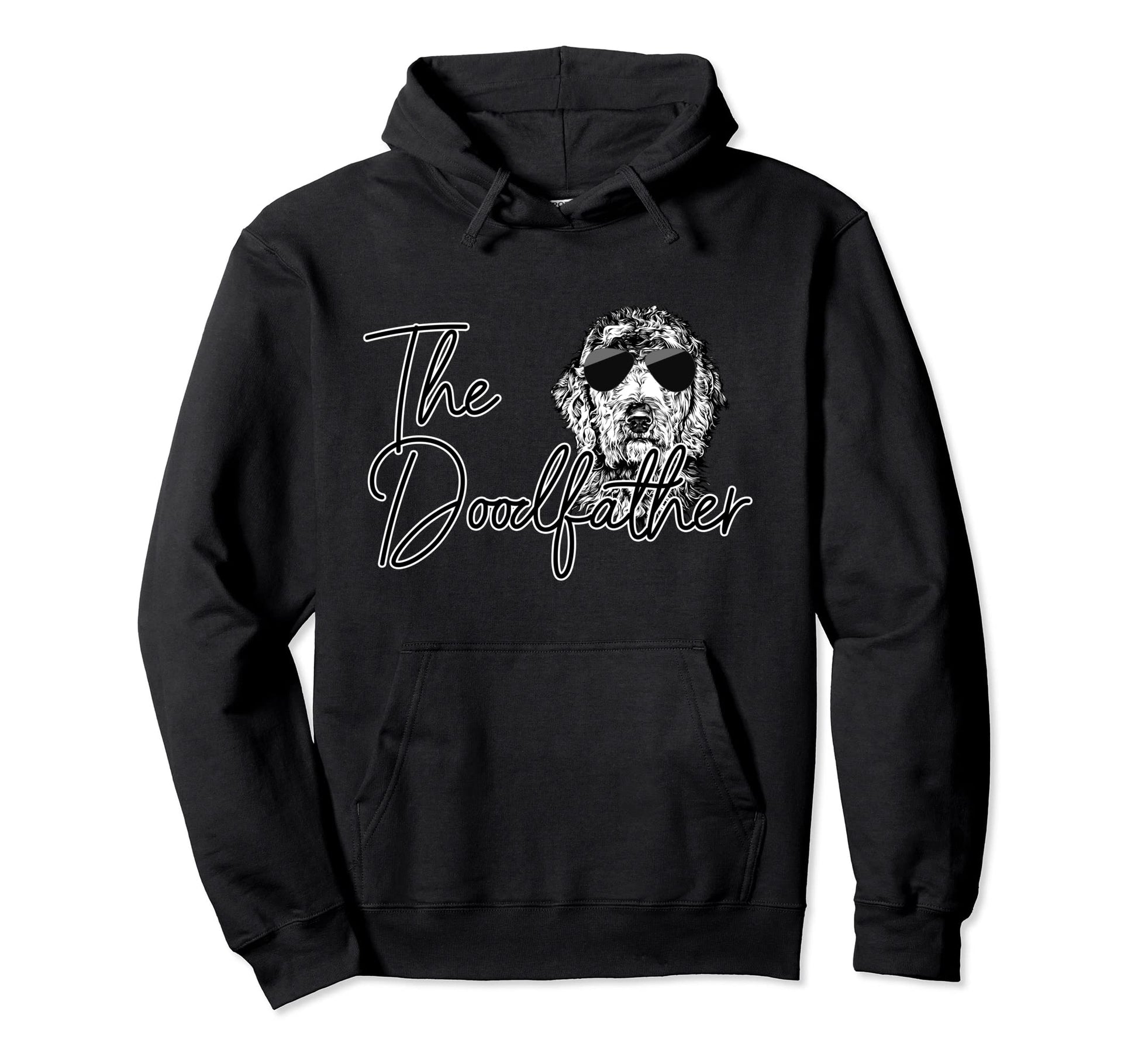 Doodfather Goldendoodle Dad Hoodie - Aesthetic Graphic Men Women - T-Shirt, Sweatshirt, Hoodie