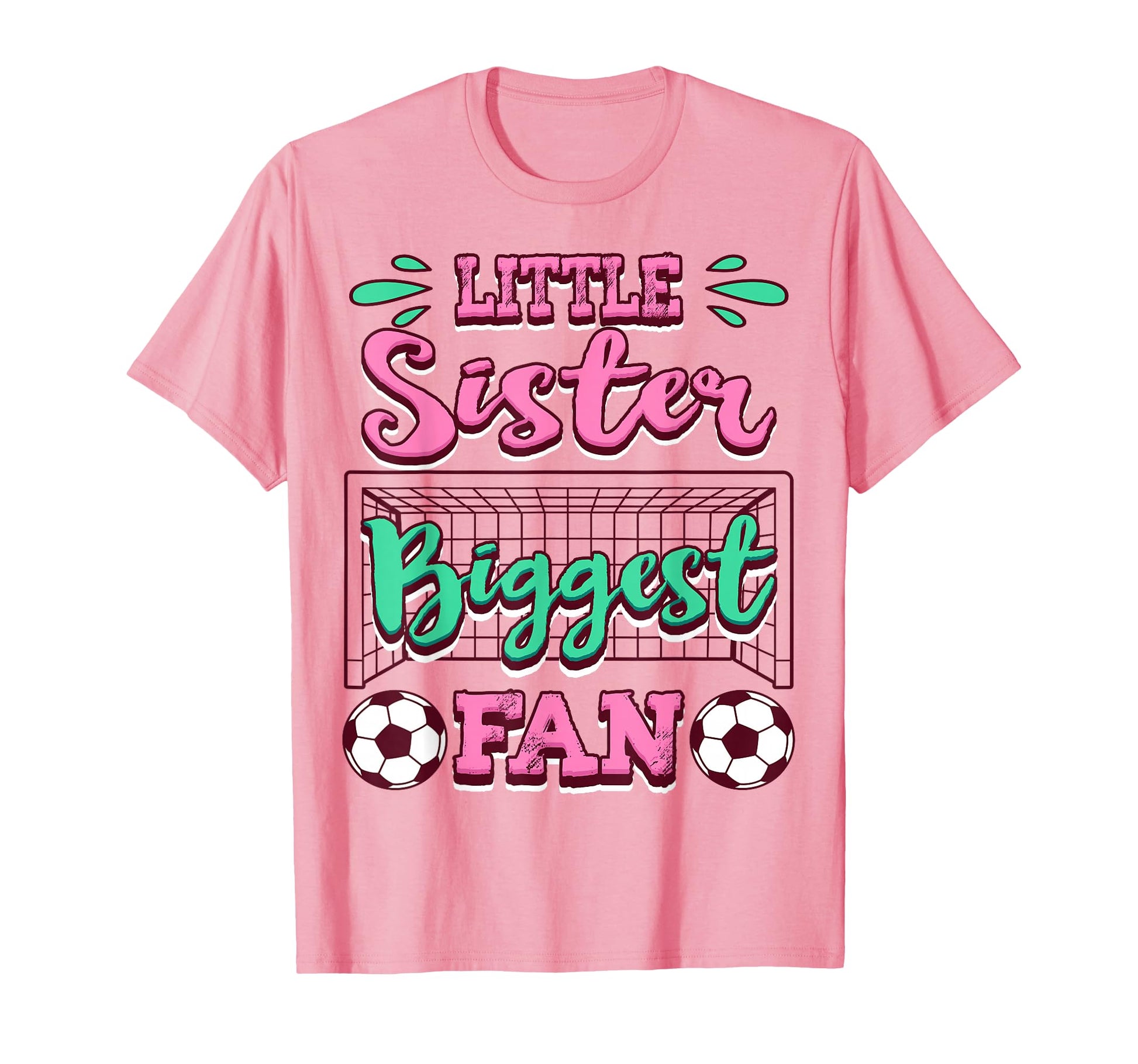 Soccer Little Sister Biggest Fan T-Shirt - Aesthetic Graphic Unisex - T-Shirt, Sweatshirt, Hoodie