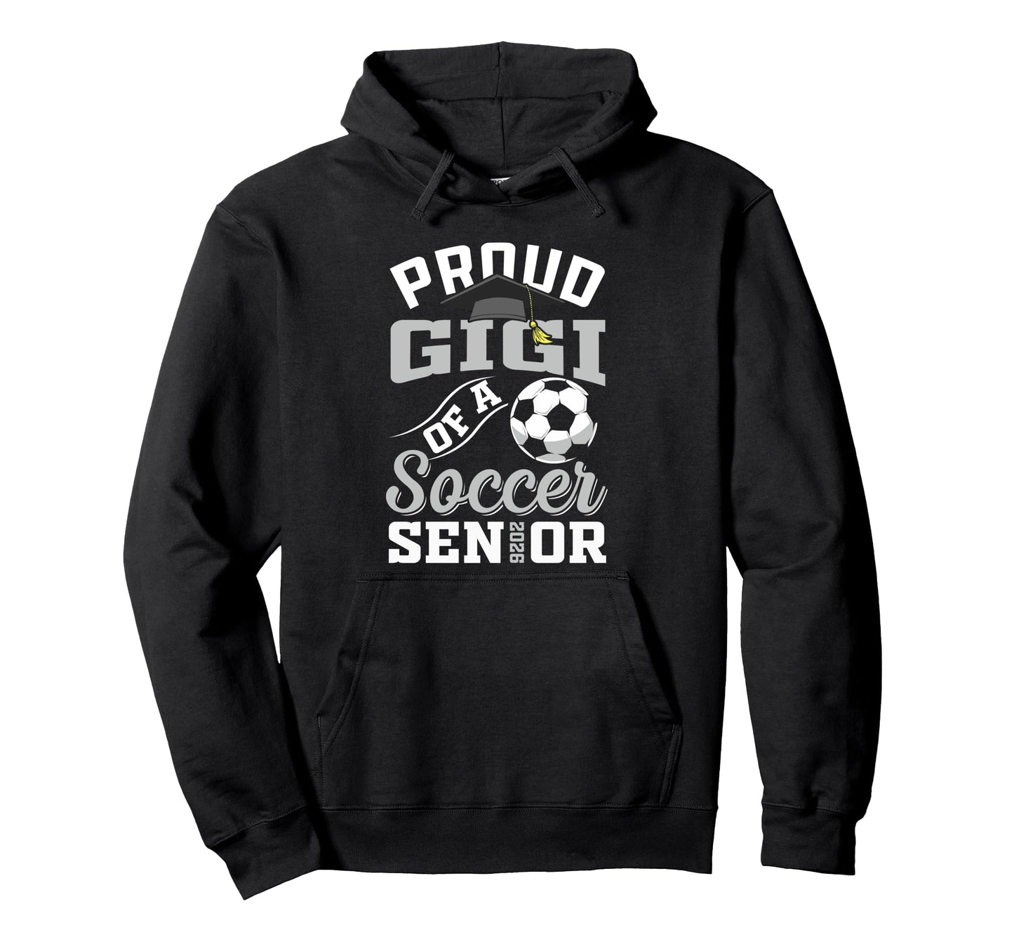Proud Gigi Soccer Senior Class 2026 Hoodie - Minimalist Print Men Women - T-Shirt, Sweatshirt, Hoodie