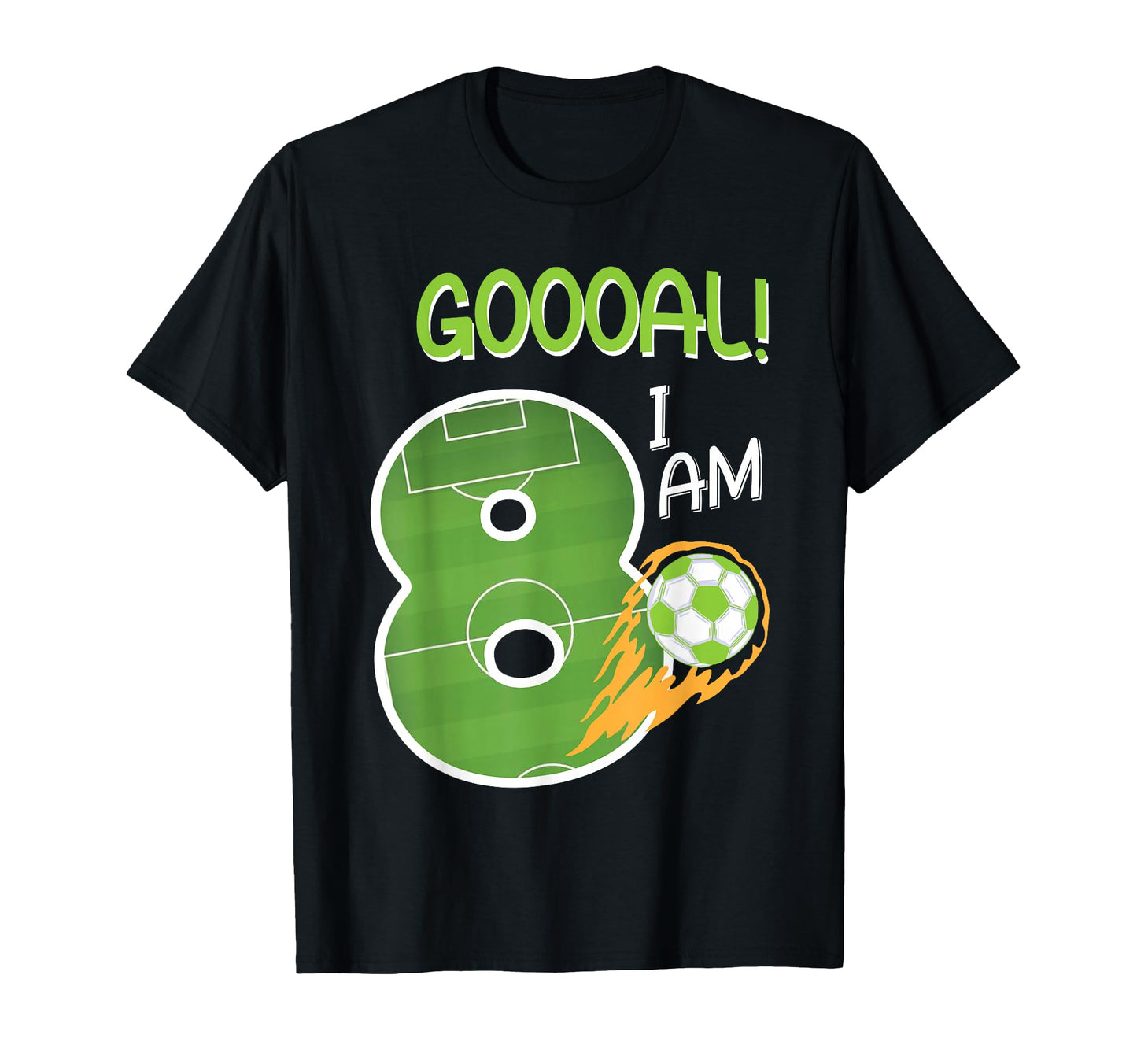 Soccer Im 8 Years Old Birthday T-Shirt - Fun Novelty Design Men Women - T-Shirt, Sweatshirt, Hoodie