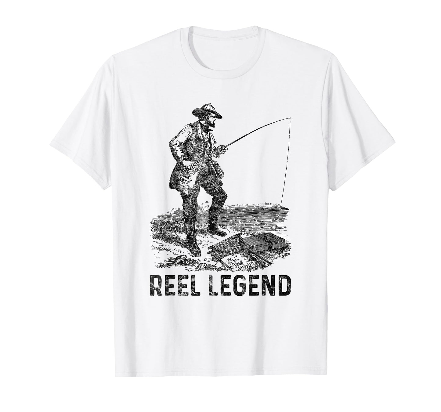 Reel Legend Old Fisherman T-Shirt - Casual Everyday Wear for Adults - T-Shirt, Sweatshirt, Hoodie