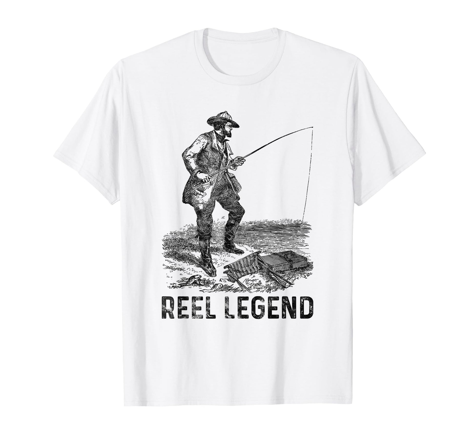 Reel Legend Old Fisherman T-Shirt - Casual Everyday Wear for Adults - T-Shirt, Sweatshirt, Hoodie