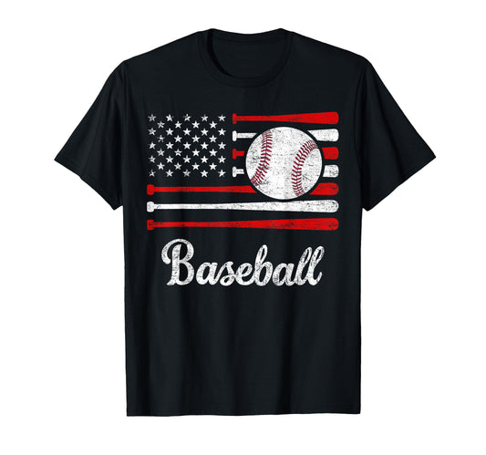 American Flag Baseball Flag Dad Mom T-Shirt - Streetwear Style for Adults - T-Shirt, Sweatshirt, Hoodie