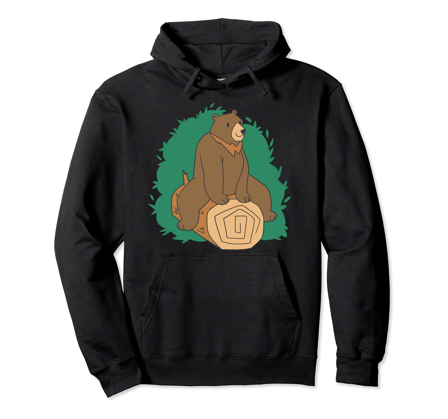 Bear Tree Motif Bear Team And Brown Papa Hoodie - Novelty Apparel Unisex - T-Shirt, Sweatshirt, Hoodie