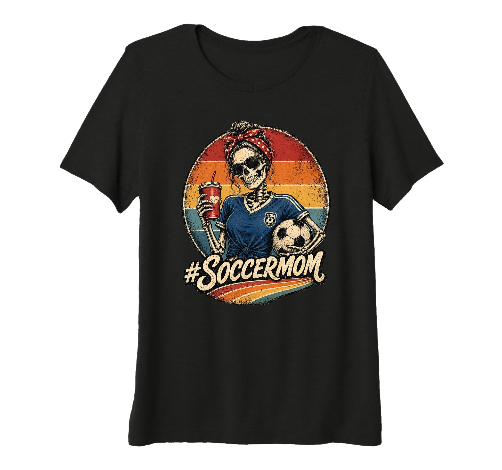 Womens Soccer Mom Soccer Mama Soccer T-Shirt - Graphic Print Men Women - T-Shirt, Sweatshirt, Hoodie