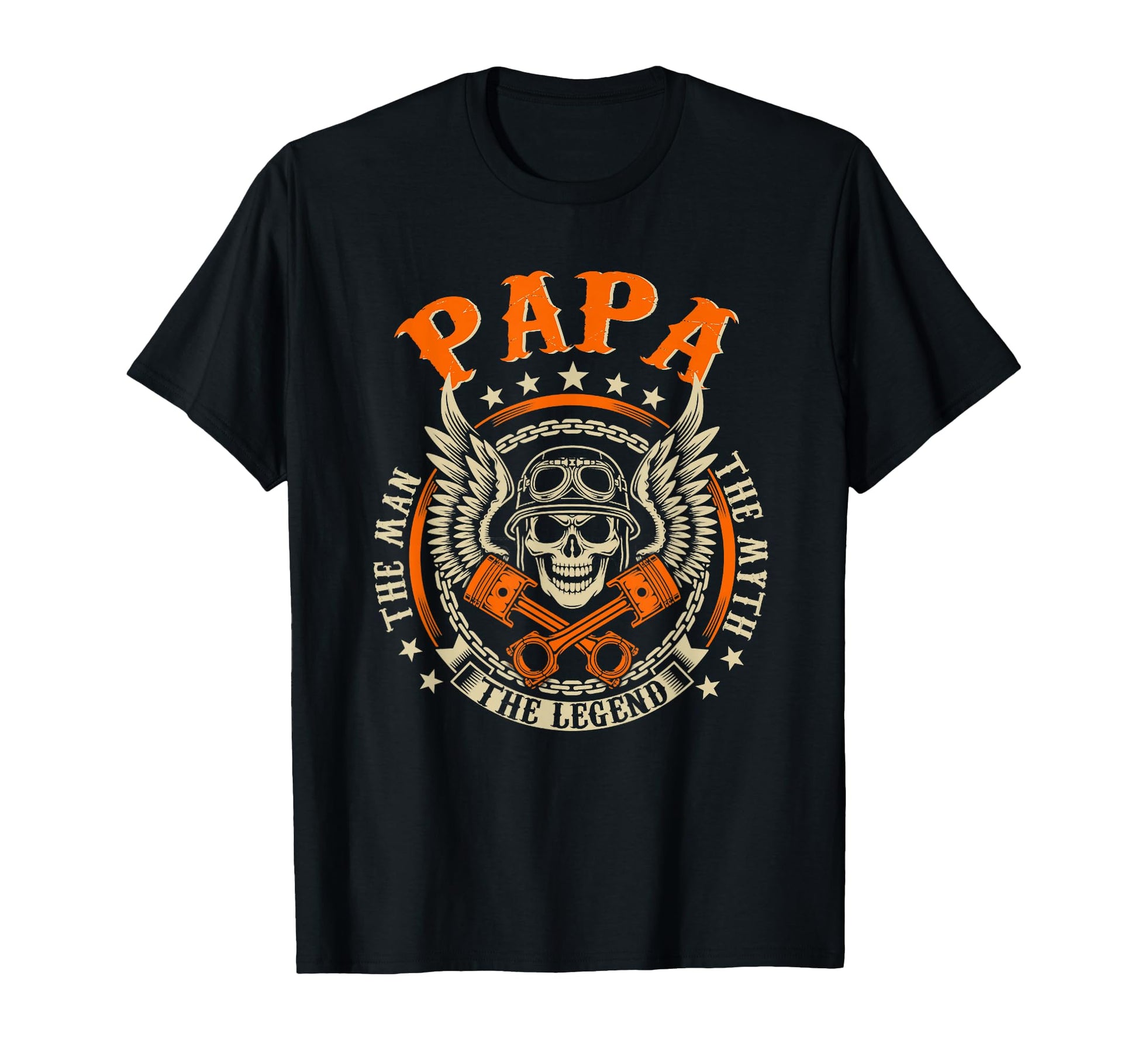 Biker Papa Motorcycles Biker Fathers T-Shirt - Streetwear Style Men Women - T-Shirt, Sweatshirt, Hoodie