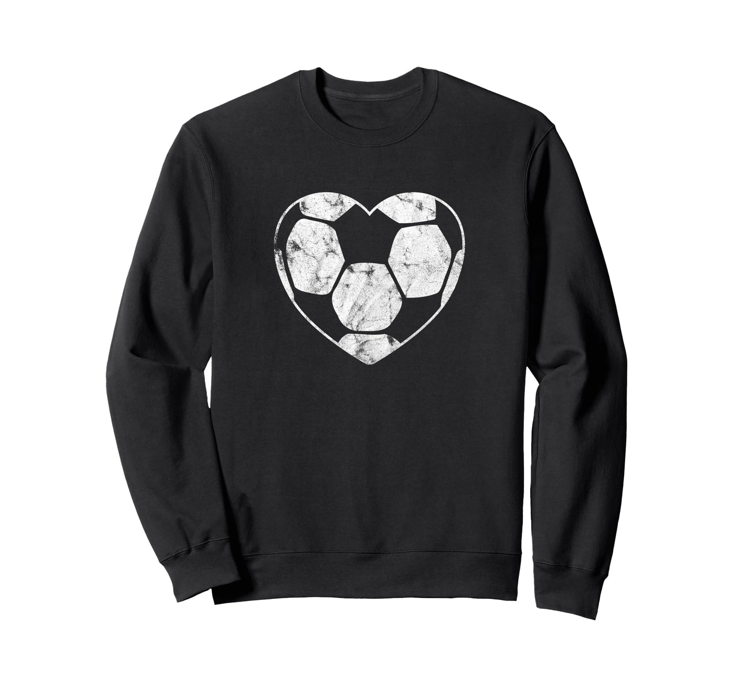Soccer Ball Heart Shape Mom Sweatshirt - Casual Everyday Wear for Adults - T-Shirt, Sweatshirt, Hoodie