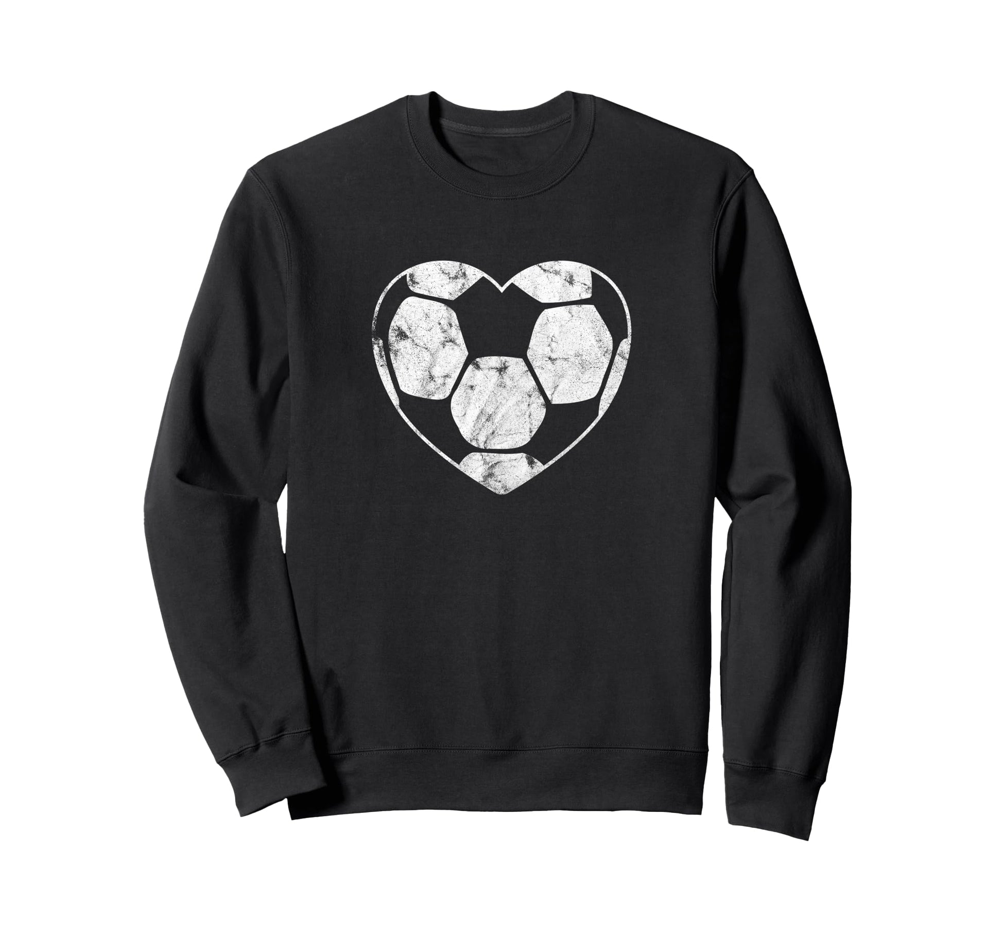 Soccer Ball Heart Shape Mom Sweatshirt - Casual Everyday Wear for Adults - T-Shirt, Sweatshirt, Hoodie