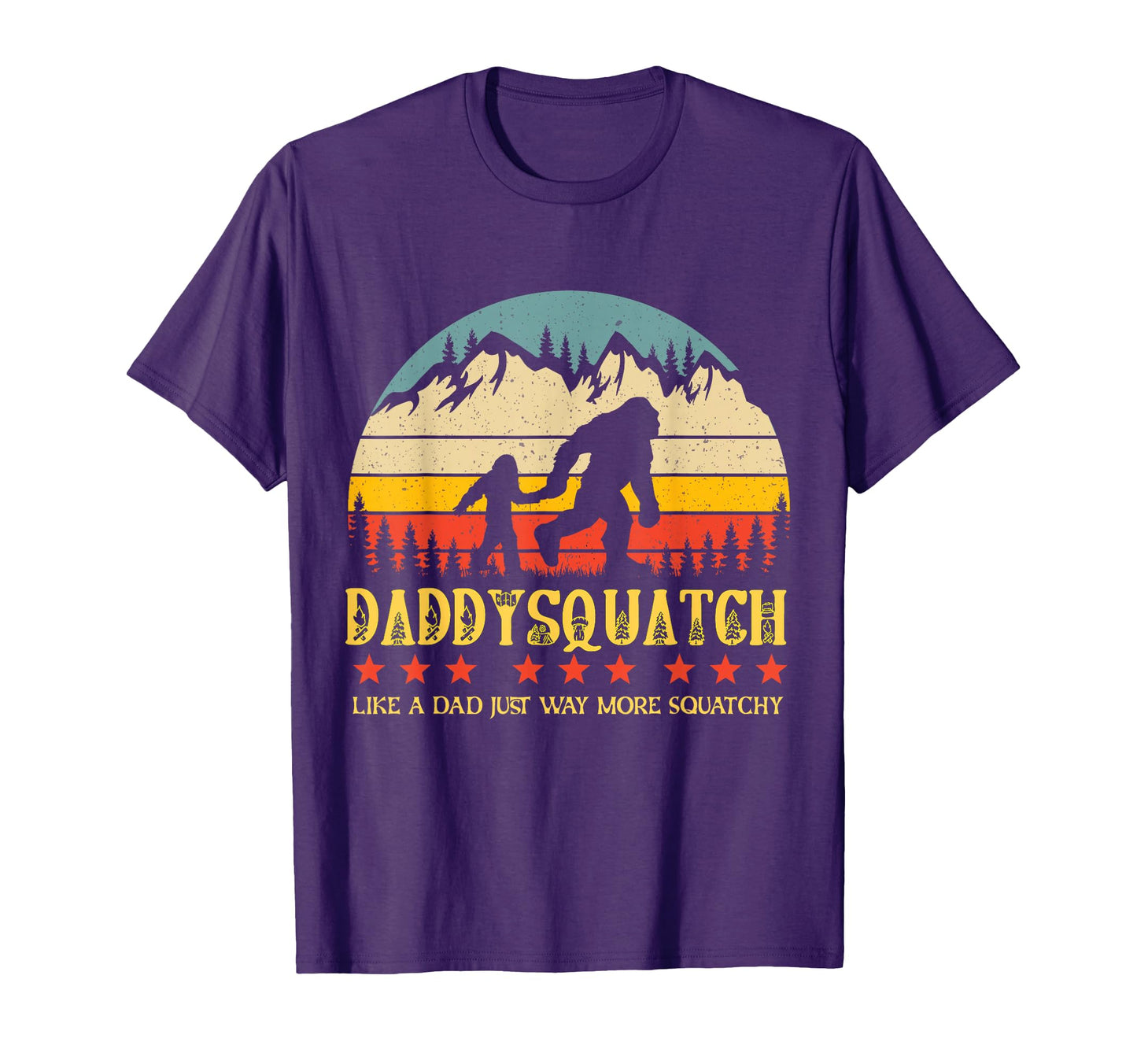 Funny Bigfoot Family Matching Fathers T-Shirt - Novelty Apparel for Adults - T-Shirt, Sweatshirt, Hoodie