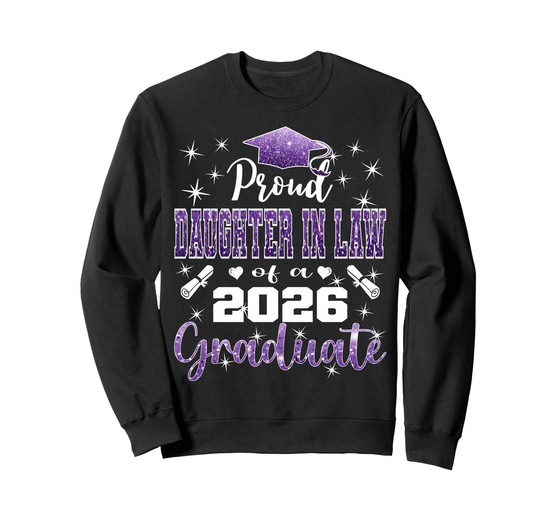 Super Proud Daughter Law 2026 Graduate Sweatshirt - Novelty Apparel Unisex - T-Shirt, Sweatshirt, Hoodie