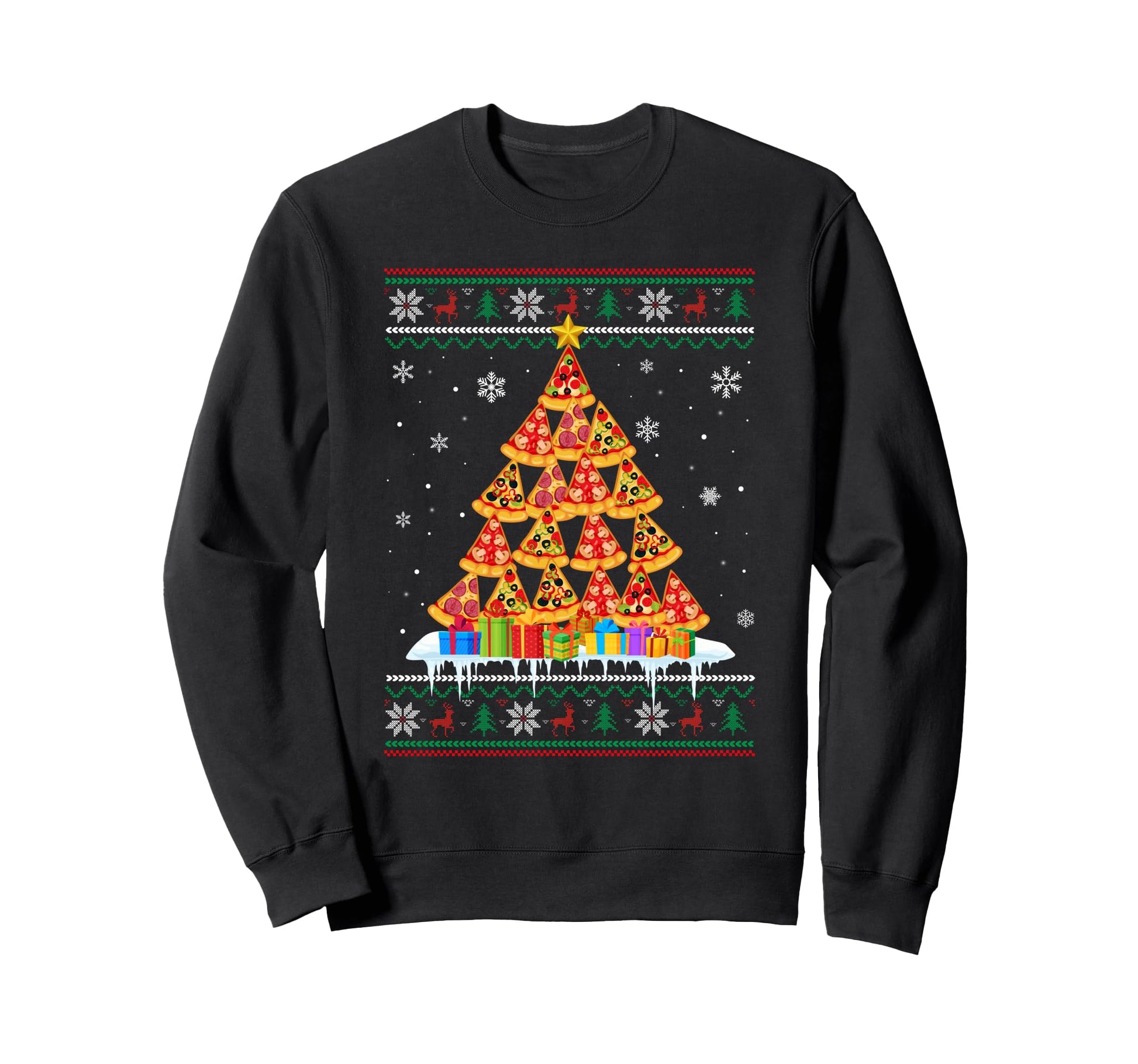 Pizza Tree Funny Ugly Sweatshirt - Custom Art Print Unisex - T-Shirt, Sweatshirt, Hoodie
