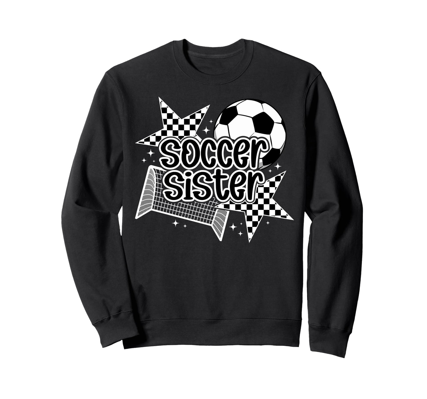 Soccer Sister Soccer Player Sweatshirt - Custom Art Print for Adults - T-Shirt, Sweatshirt, Hoodie