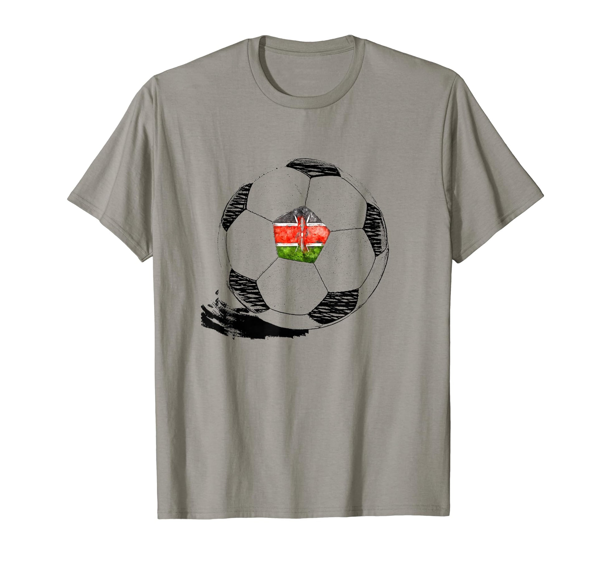 Soccer Kenya Flag Kenyan Pride T-Shirt - Unique Graphic for Adults - T-Shirt, Sweatshirt, Hoodie