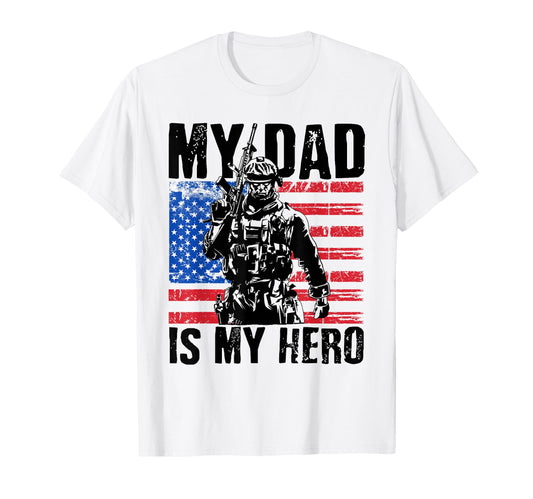 Army Dad Usa Flag Fathers Day 4Th July T-Shirt - Graphic Print Unisex - T-Shirt, Sweatshirt, Hoodie