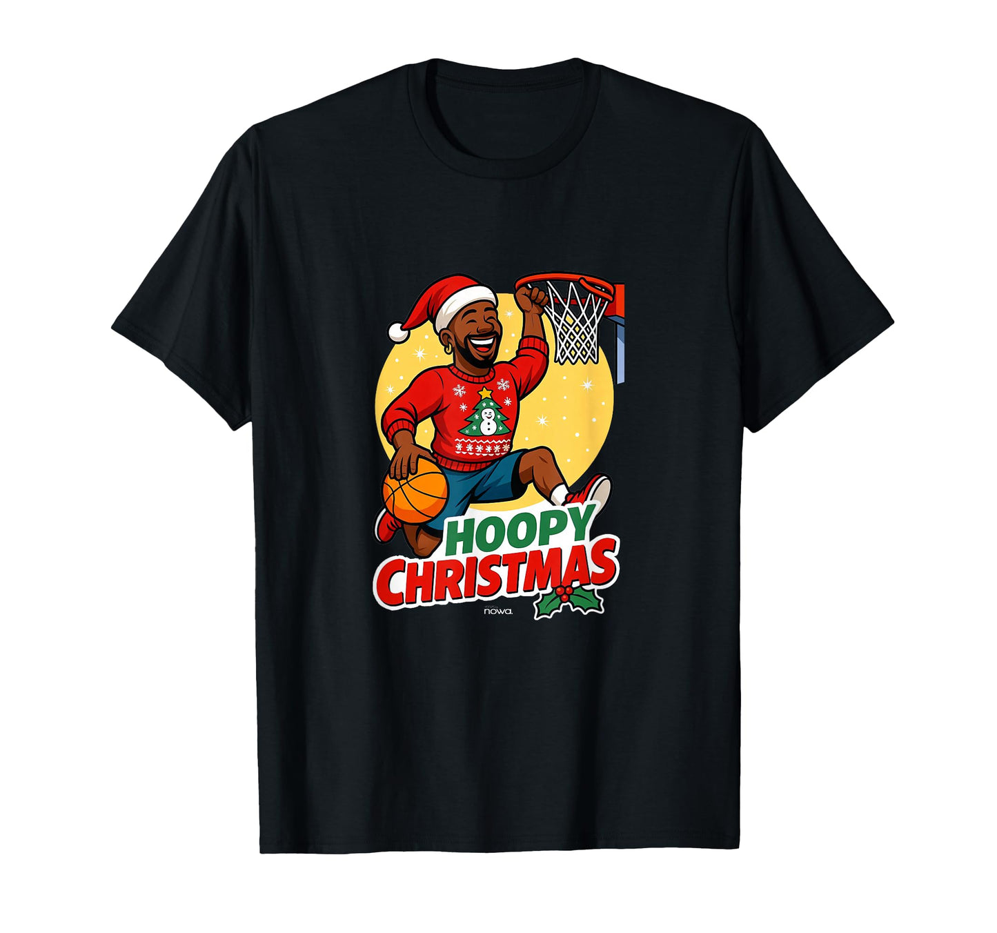 Happy Holiday Basketball Dad Slam T-Shirt - Streetwear Style for Adults - T-Shirt, Sweatshirt, Hoodie