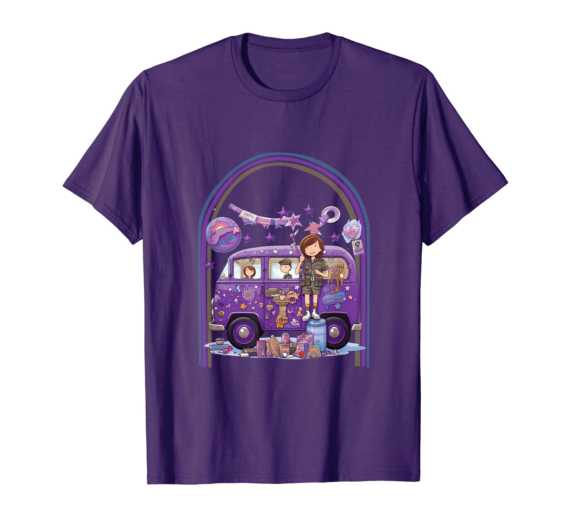 Month Military Child Aesthetic Purple Up T-Shirt - Custom Art Print Unisex - T-Shirt, Sweatshirt, Hoodie