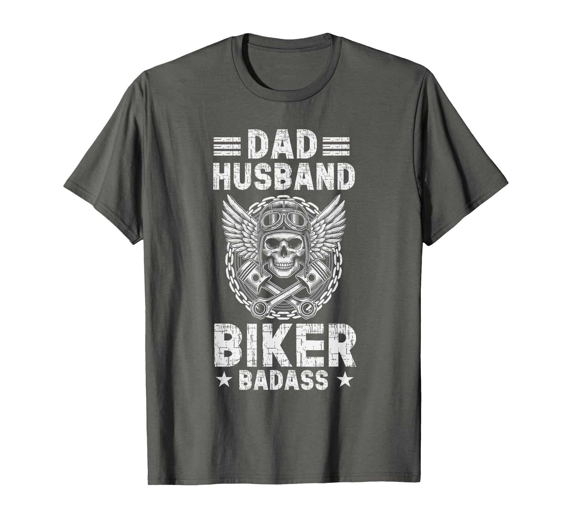 Dad Husband Biker Badass Motorcycling T-Shirt - Graphic Print for Adults - T-Shirt, Sweatshirt, Hoodie