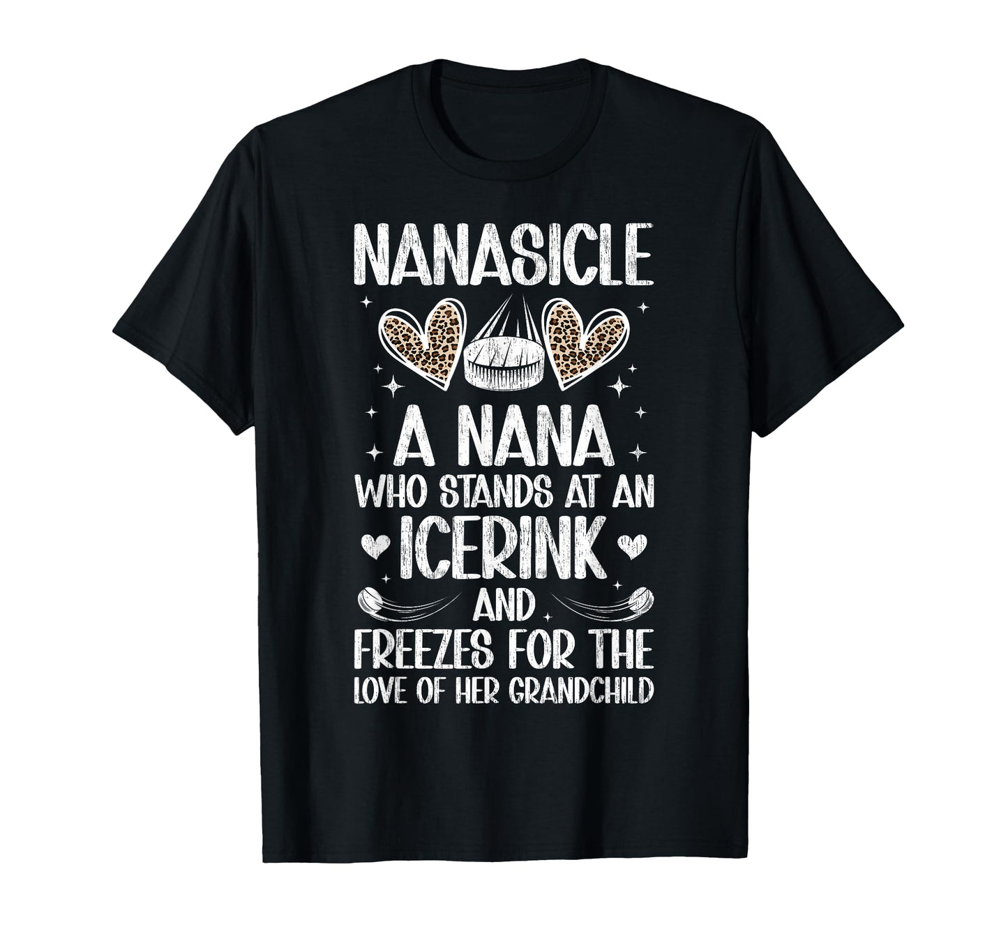 Nanasicle Definition Ice Hockey Nana T-Shirt - Graphic Print for Adults - T-Shirt, Sweatshirt, Hoodie
