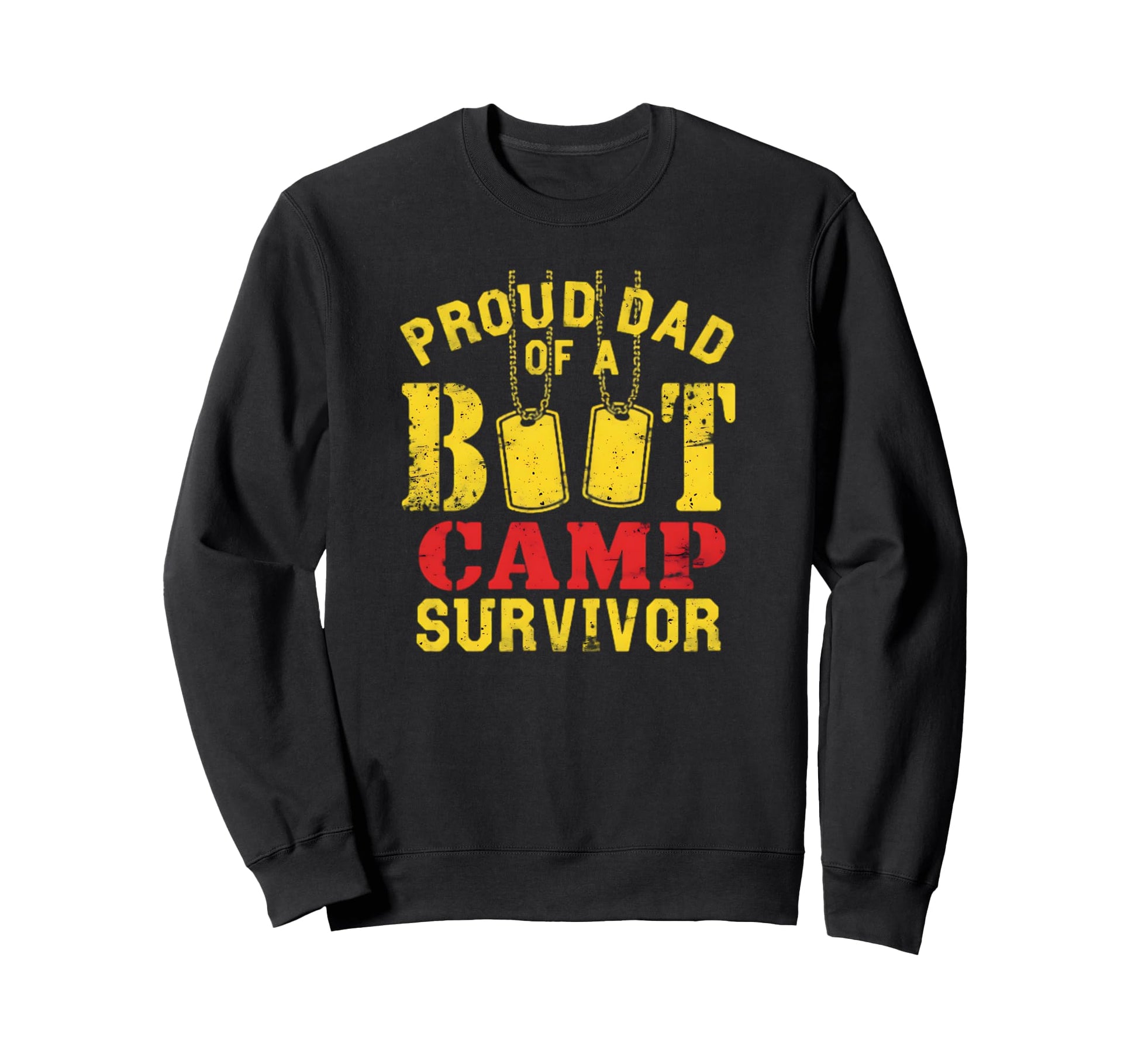Proud Dad Boot Camp Survivor Sweatshirt - Custom Art Print for Adults - T-Shirt, Sweatshirt, Hoodie