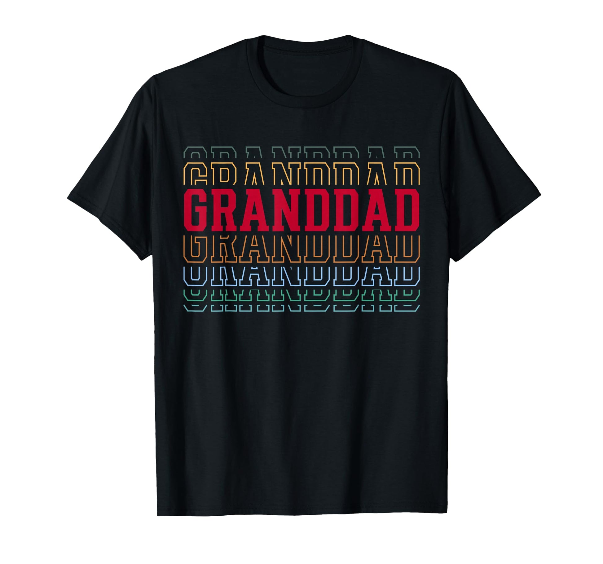 Granddad Funny Athletic Lettering T-Shirt - Trendy Graphic for Adults - T-Shirt, Sweatshirt, Hoodie